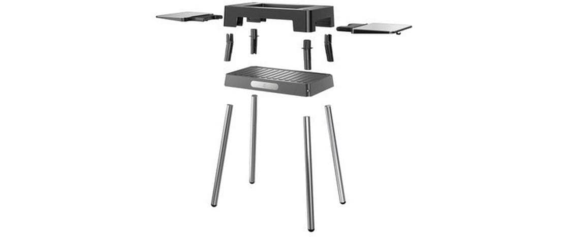 WMF Grill Standfuss »Standfuss 0415890011 Lono Master« stabil, kompakt, Premium-Design, hochwertiger Cromargan Edelstahl