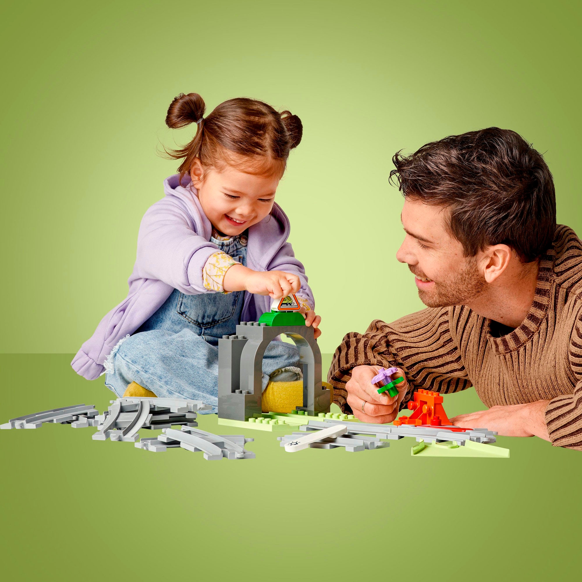 LEGO® Pions de construction »Eisenbahntunnel und Schienen – Erweiterungsset (10425)« LEGO DUPLO Town; Made in Europe