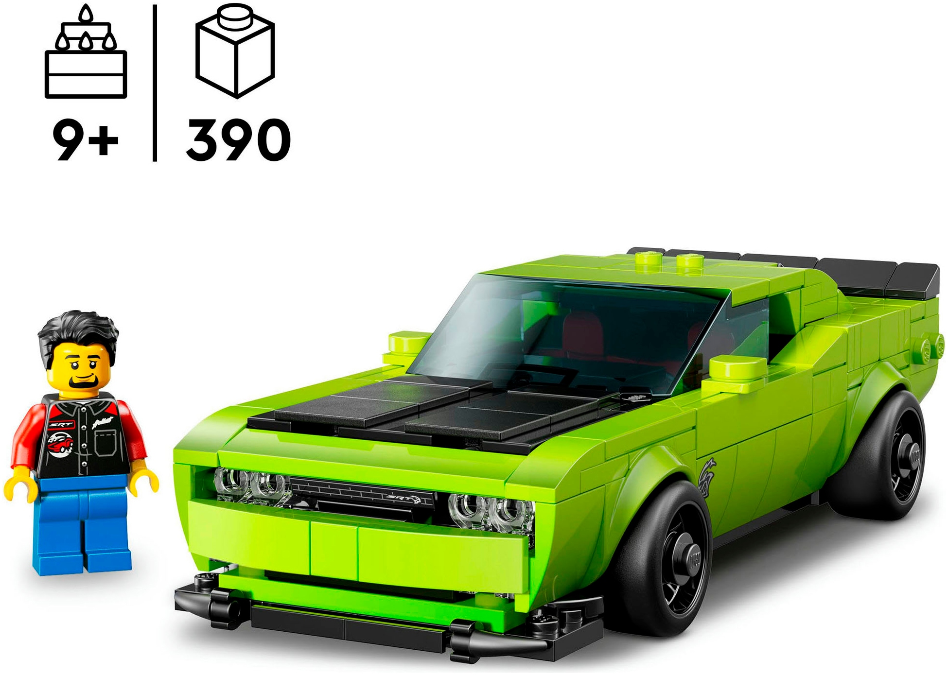 LEGO® Konstruktionsspielsteine »Dodge Challenger SRT Hellcat Sportwagen (77237), LEGO Speed Champions« Made in Europe