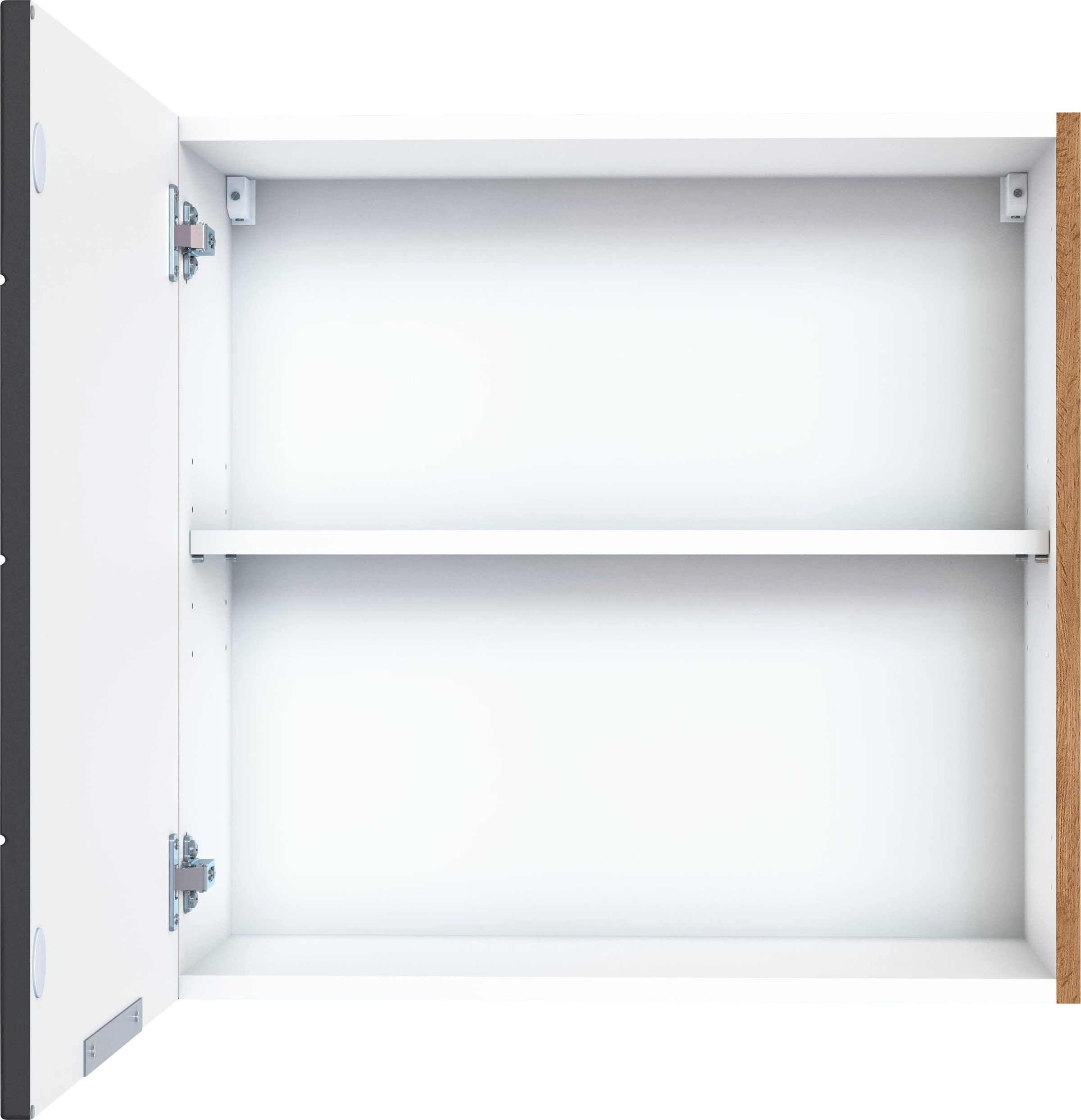 KOCHSTATION Armoire suspendue »KS-Luhe« 60 cm de large, façades MDF de haute qualité avec lisse horizontale