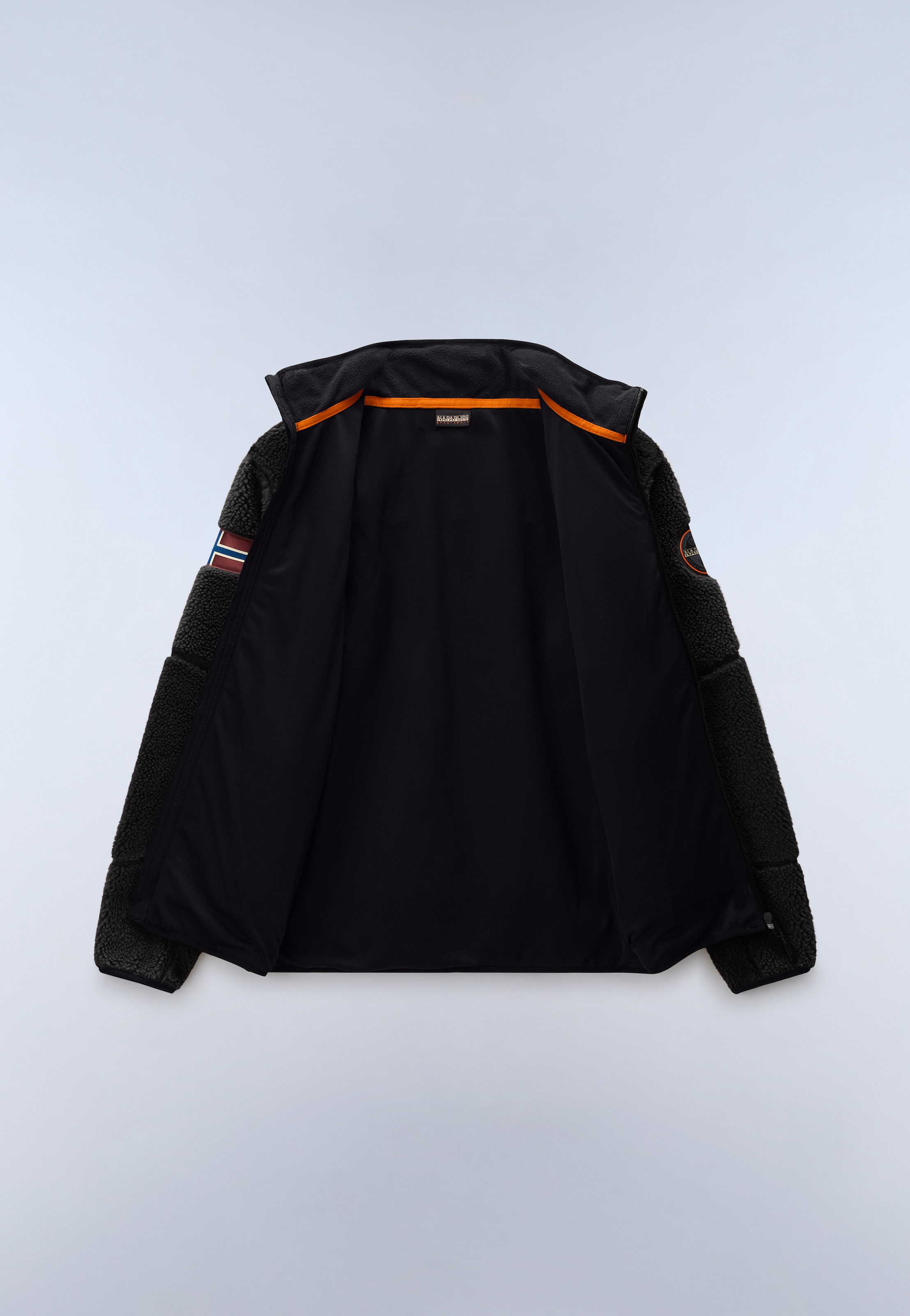 Napapijri Fleecejacke »YUPIK FZ 5 BLACK BEAUTY« mit sportlichem Stil, als flexible Zwischenschicht, leichtes Material
