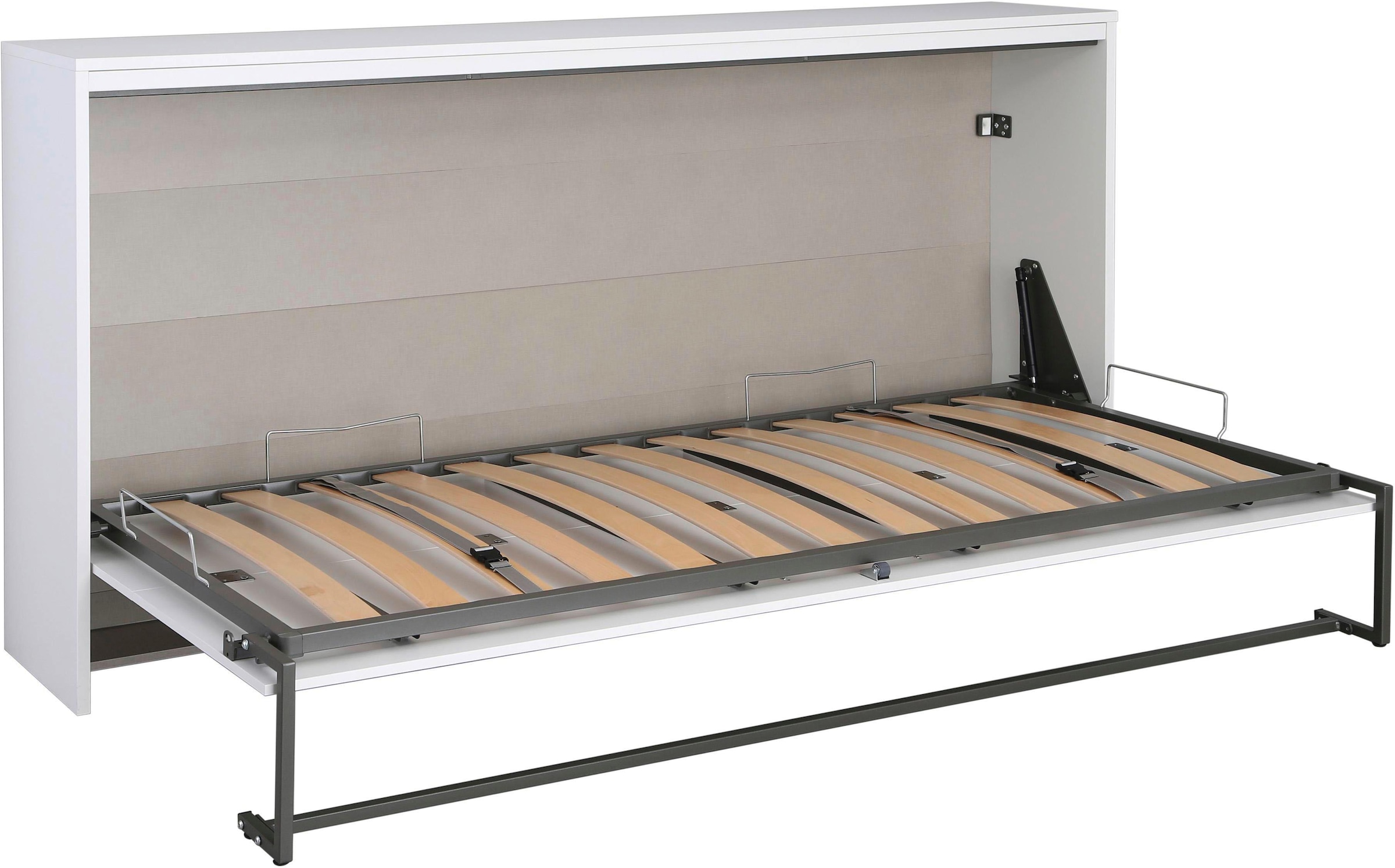rauch Schrankbett »Bett Einzelbett Klappbett Gästebett Ausziehbett ALBERO« inklusive Lattenrost, Grösse: 90x200 cm,  besonders platzsparend, ausziehbar mit Metallfixierung MADE IN GERMANY