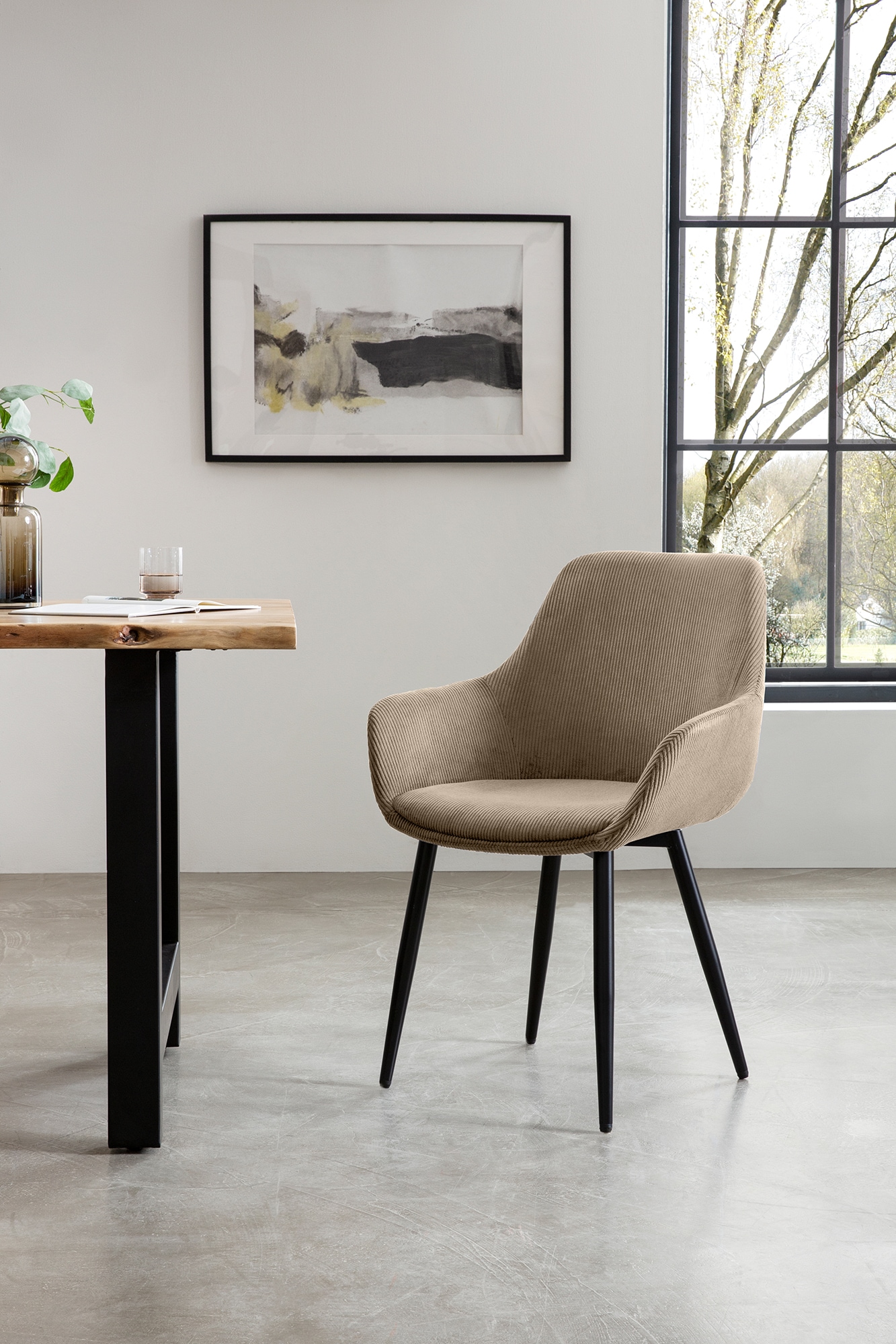 SalesFever Essgruppe »Elegante Essgruppe für stilvolles Speisen« Set, 5 Stk. tlg. Massivholz geölt und zweifach gewachst