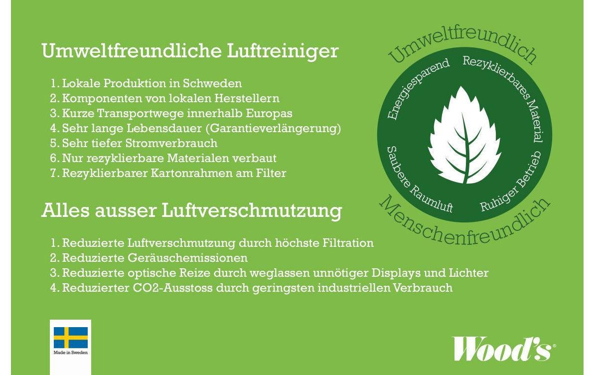   Purificateur d'air »Wood's ELFI 899« für 160  m² Räume