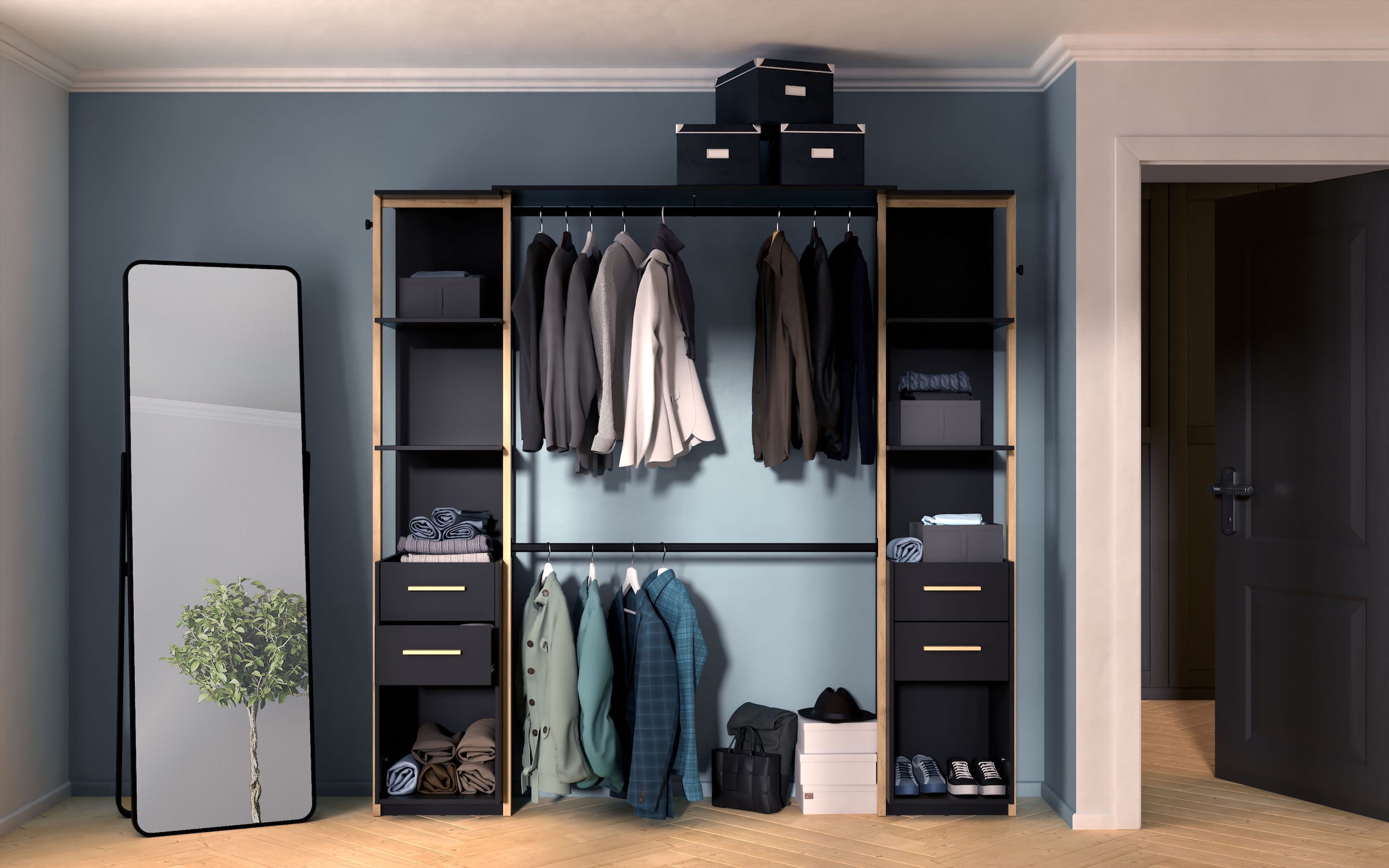 Demeyere GROUP Armoires à vêtements »MOON Schrank Organizer« organisateur d'armoire avec surfaces de rangement