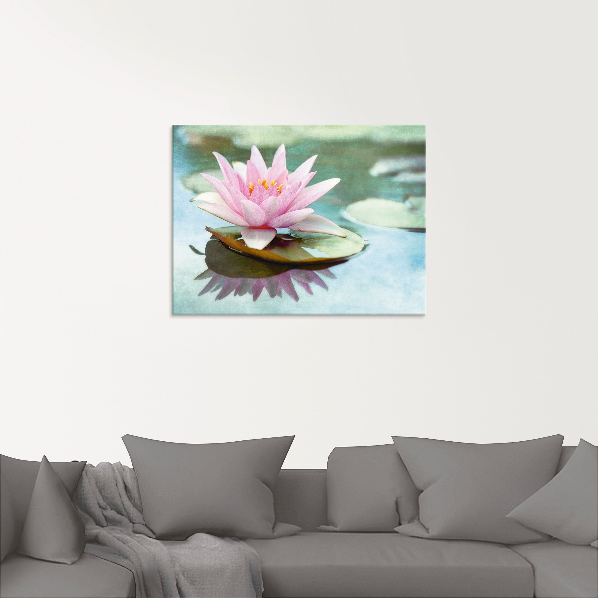 Artland Glasbild »Rosa Seerose« Blumen 1 Stk. tlg. in verschiedenen Grössen