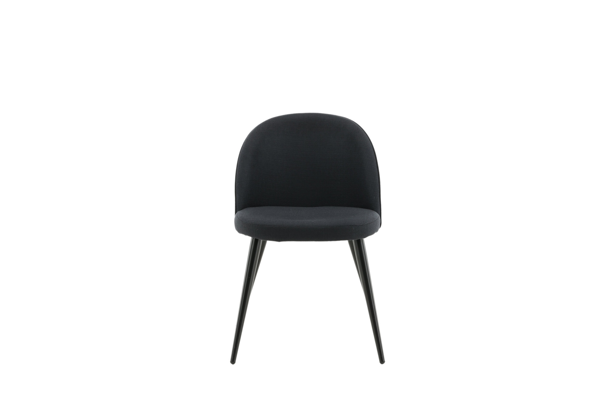 Venture Home Chaise de salle à manger »Velvet, 2er-Set Esszimmerstühle in Schwarz-Stoff, 150 kg belastbar« () 2 cuisChaise rembourrée, revêtement en tissu, pieds en métal, arrondi, polyvalent