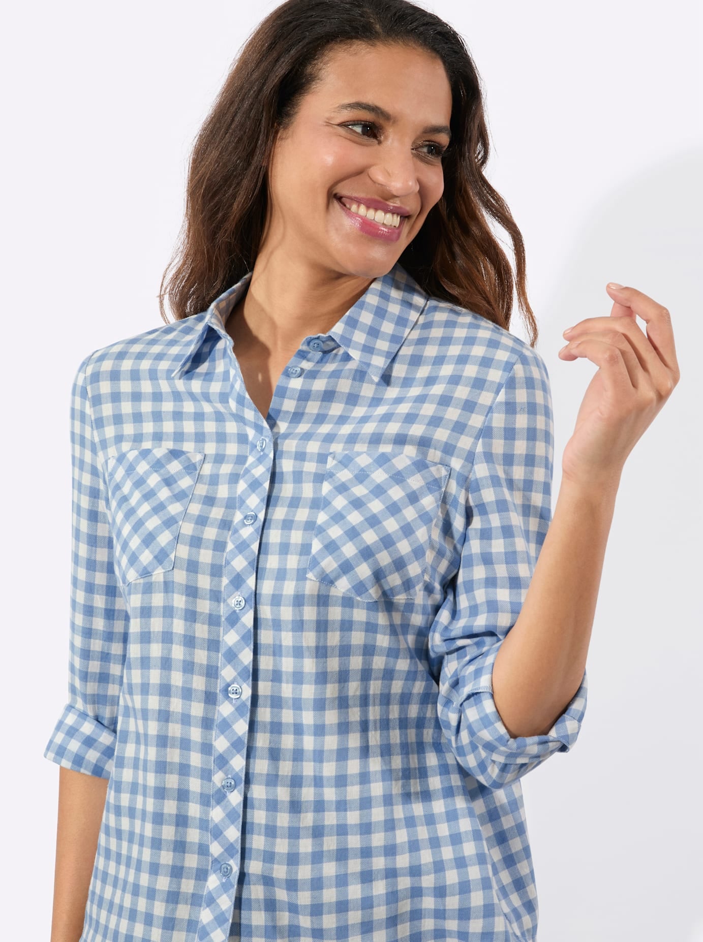 Casual Looks Blouse en flanelle