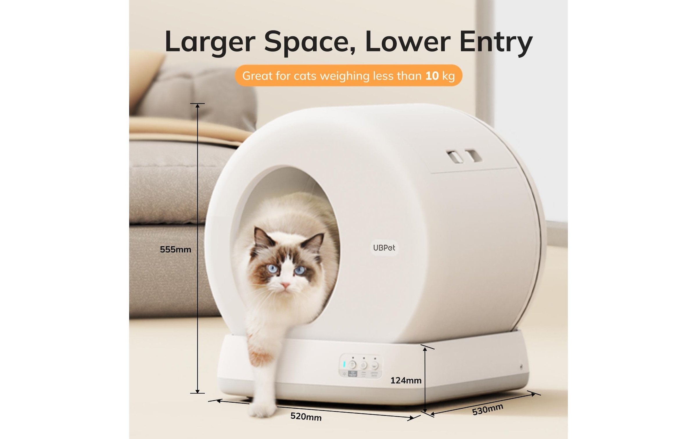   Katzentoilette »UBPet C10 53 x 52 x 55 cm«