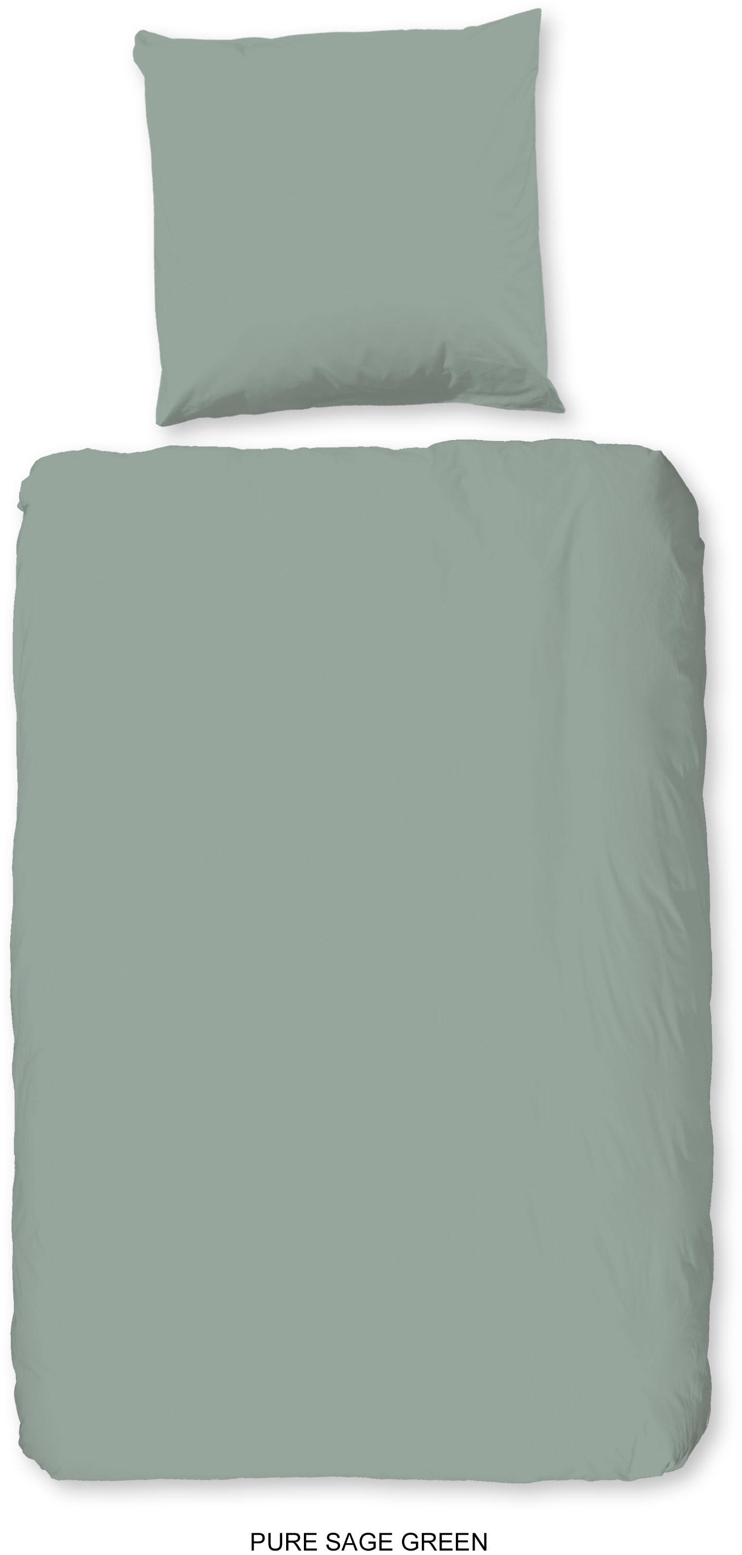 PURE luxury collection Linge de lit »Pure uni« 2 cuis tlg. Mikrofaser, Pflegeleicht, Weich, Uni, Unifarben, Reissverschluss