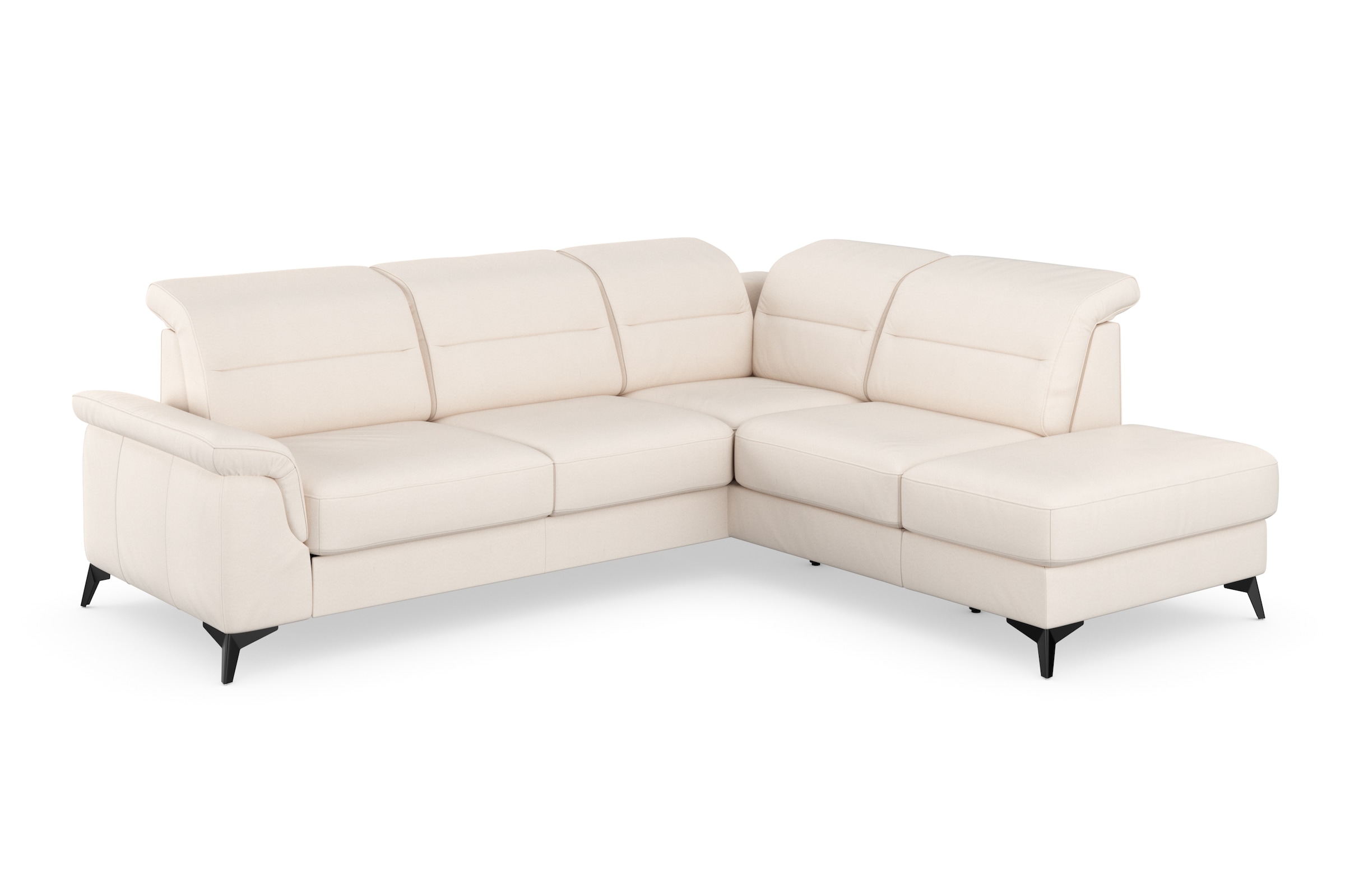 sit&more Canapé d'angle »Sinatra L-Form« mit Ottomane, optional mit Kopfteilverstellung und Armteilfunktion