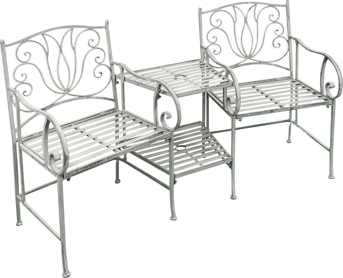 Ambiente Haus Groupe de sièges Stühle mit Tisch Outdoor geeignet