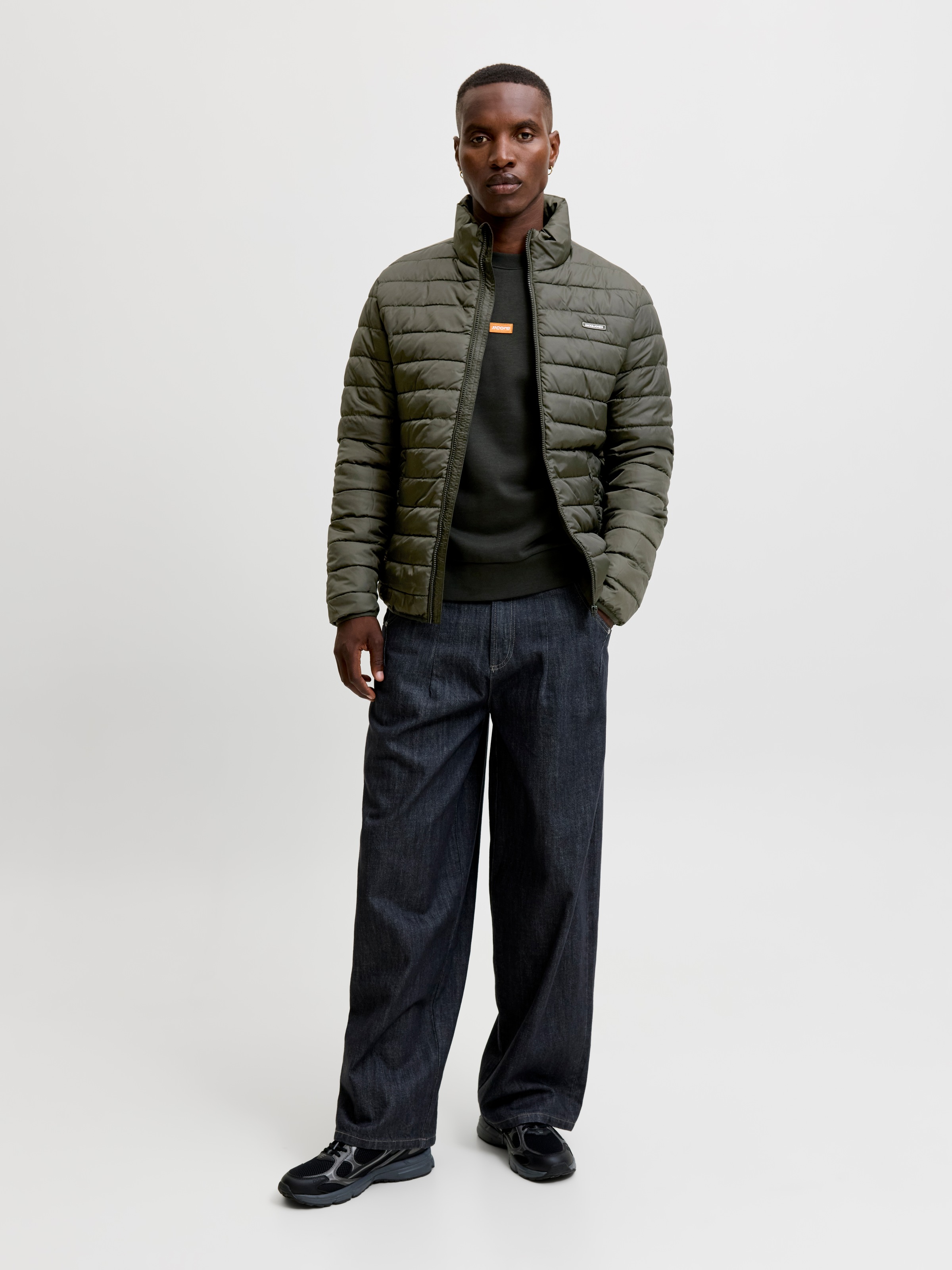 Jack & Jones Steppjacke »JJELVIS LIGHT PUFFER COLLAR« Kunstfaser, regular fit
