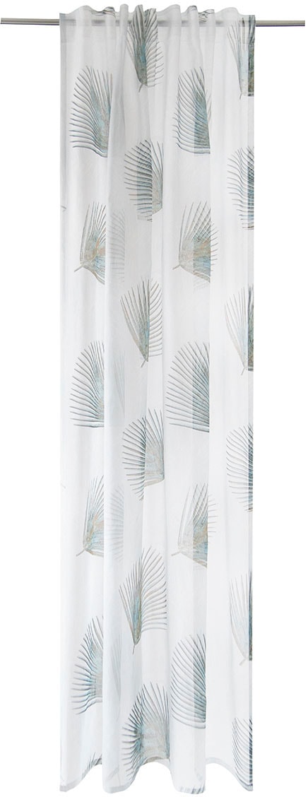 HOMING Gardine »Garvin« verdeckte Schlaufen 1 Stk. tlg. transparent, floral, Blumen, Wohnzimmer, Schlafzimmer