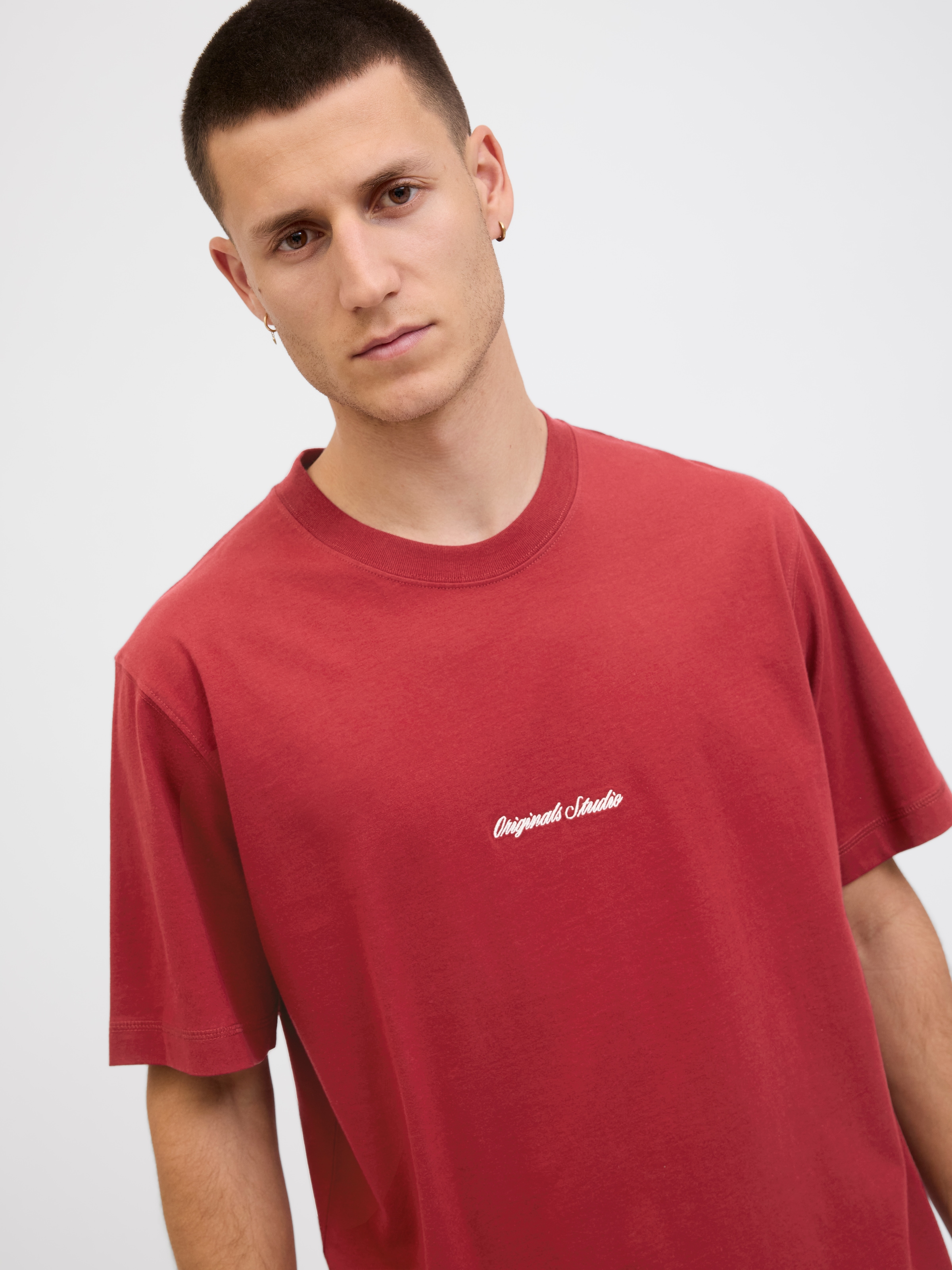 Jack & Jones T-shirt à manches courtes »JORNORREBRO EMB TEE SS CREW NECK NOOS« mit Logo Print
