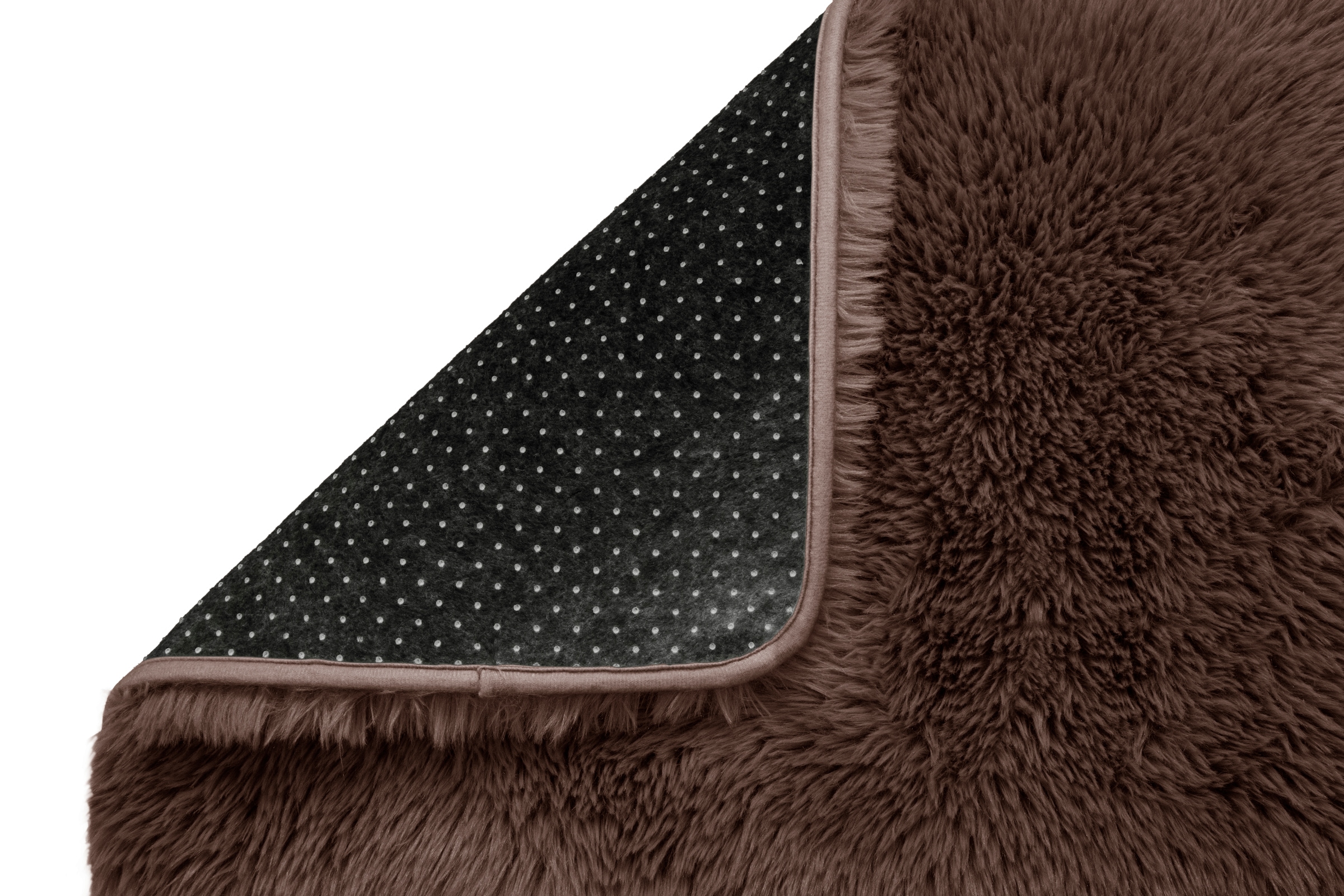 GOODproduct Tapis à poils longs »Silky, besonders weich und kuschelig, sehr dichte Qualität« Rectangulaire 33 mm Höhe revêtement antidérapant, lavable, uni, salon, chambre