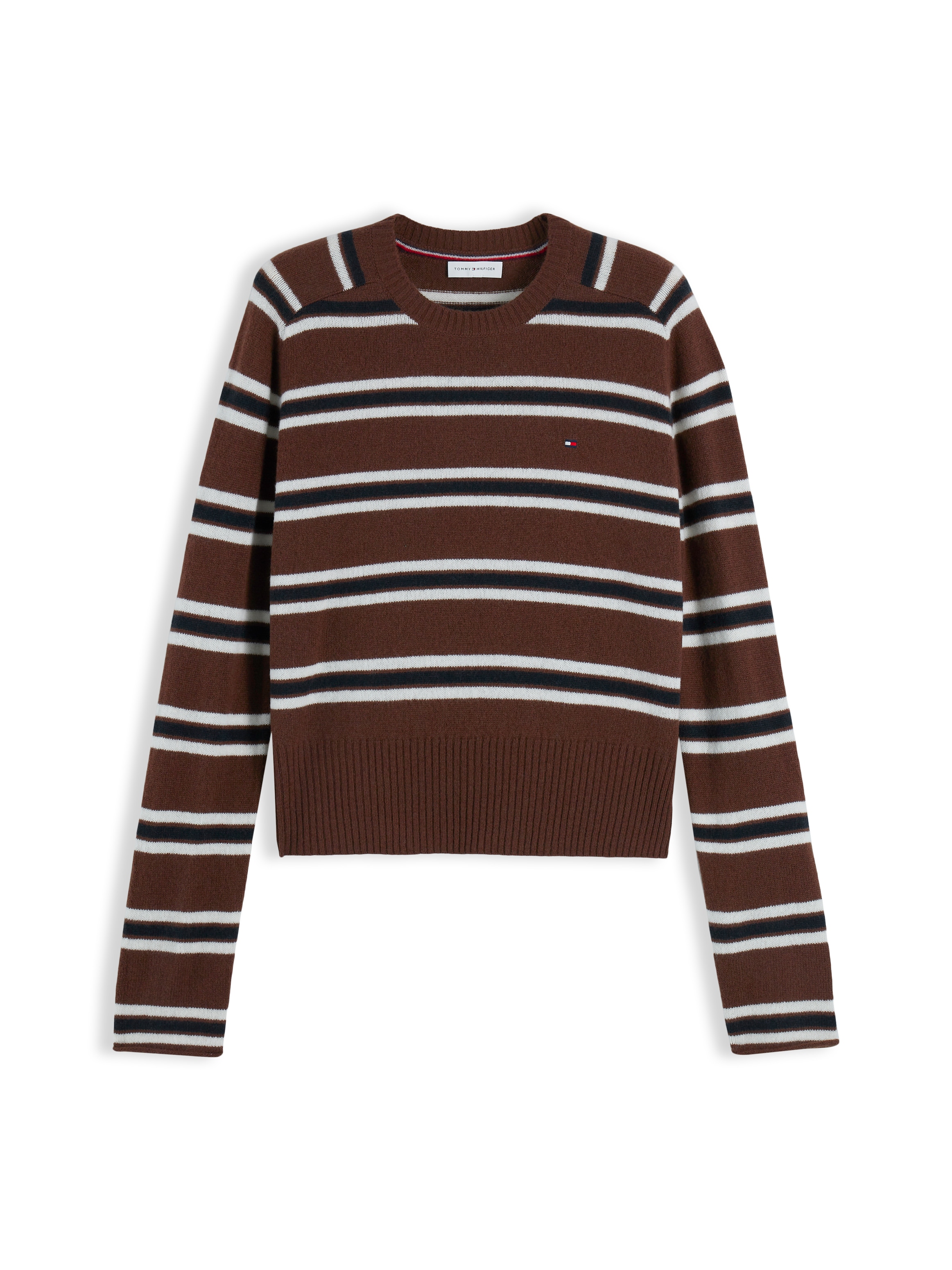 Tommy Hilfiger Pull en tricot »C-NK SOFT WOOL JERSEY SLM SWT« aus reiner Wolle