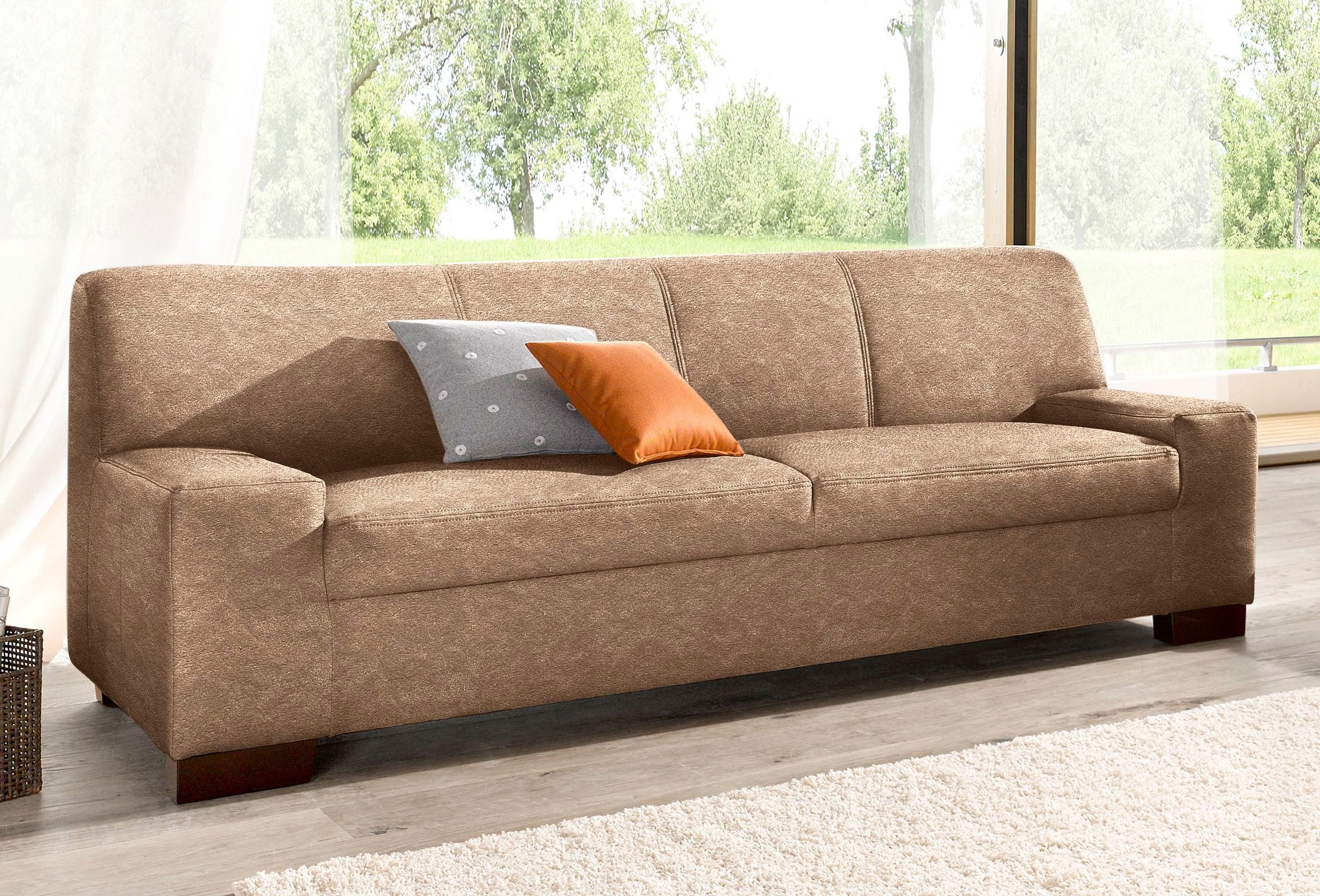 DOMO collection 2-places »Norma, zeitlos, kubisch und elegant, komfortabel, flache Armlehnen«