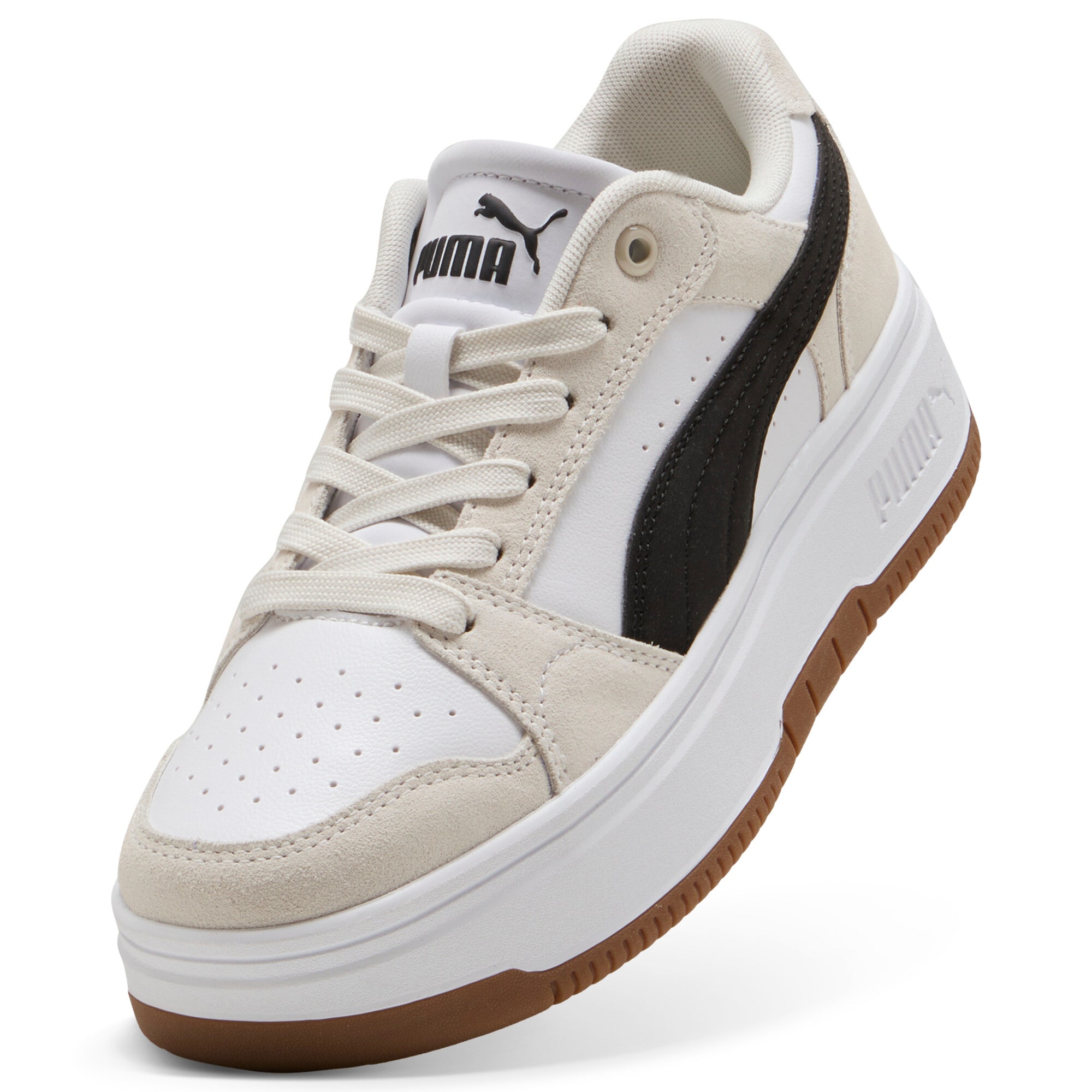 PUMA Sneakers »REBOUND FEMME LOW SD«  pour looks sportifs et décontractés, avec dessus en cuir
