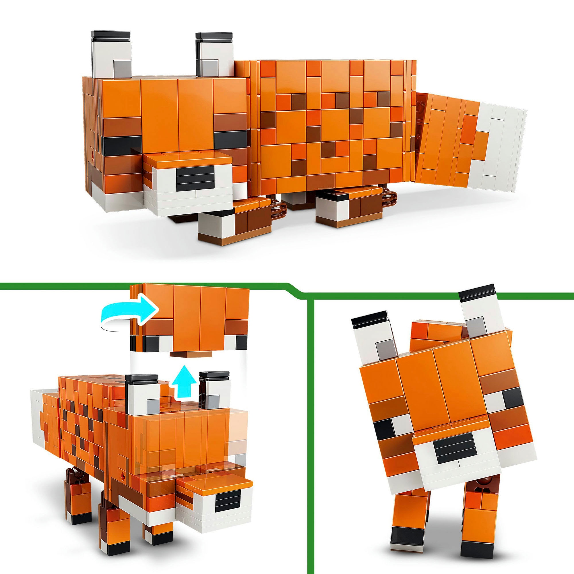 LEGO® Konstruktionsspielsteine »Der Fuchs (21588), LEGO Minecraft« Made in Europe