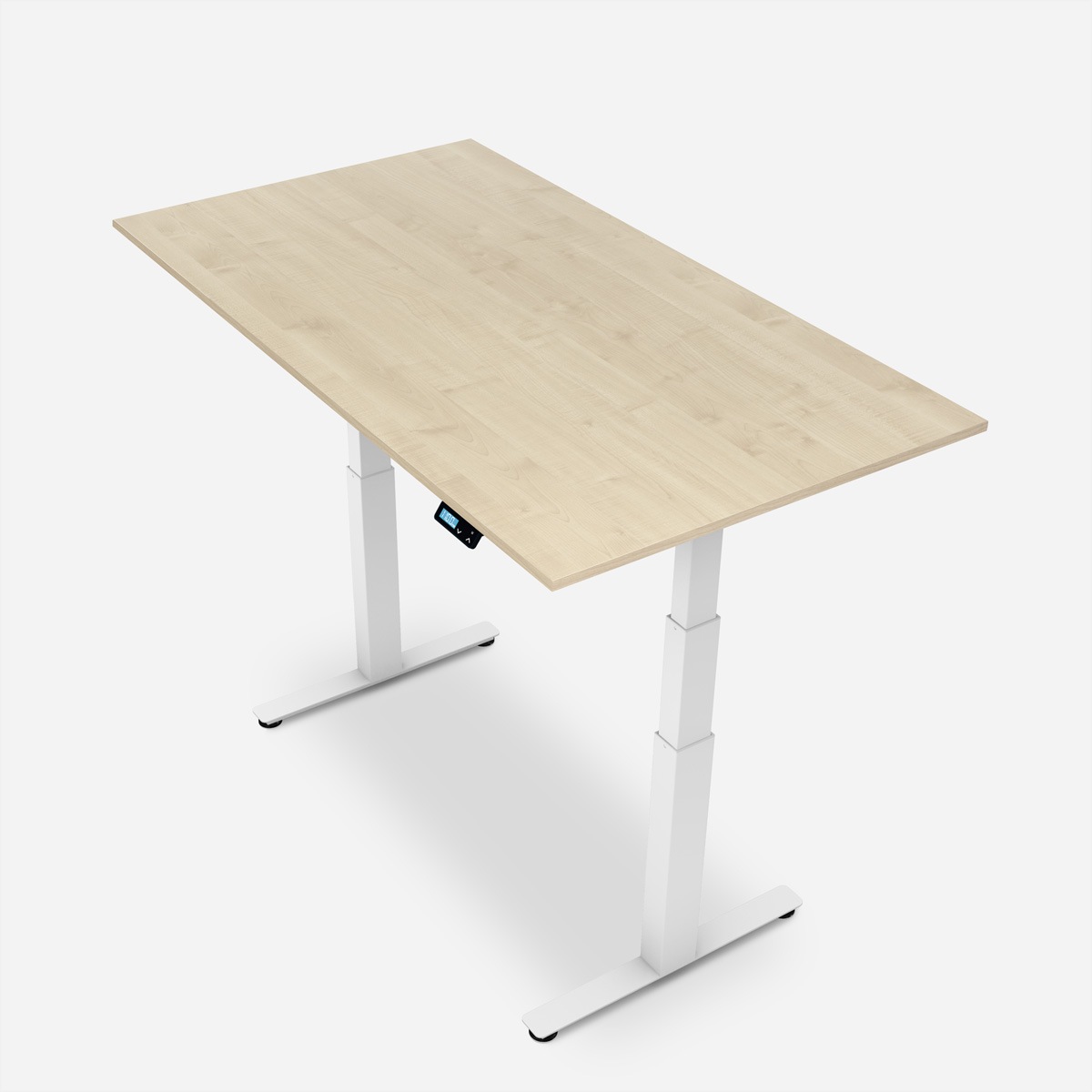   »WRK21 Schreibtisch Work 180 x 80 cm, Höhenverstellbar, Mandal Ahorn / Weiss« ()
