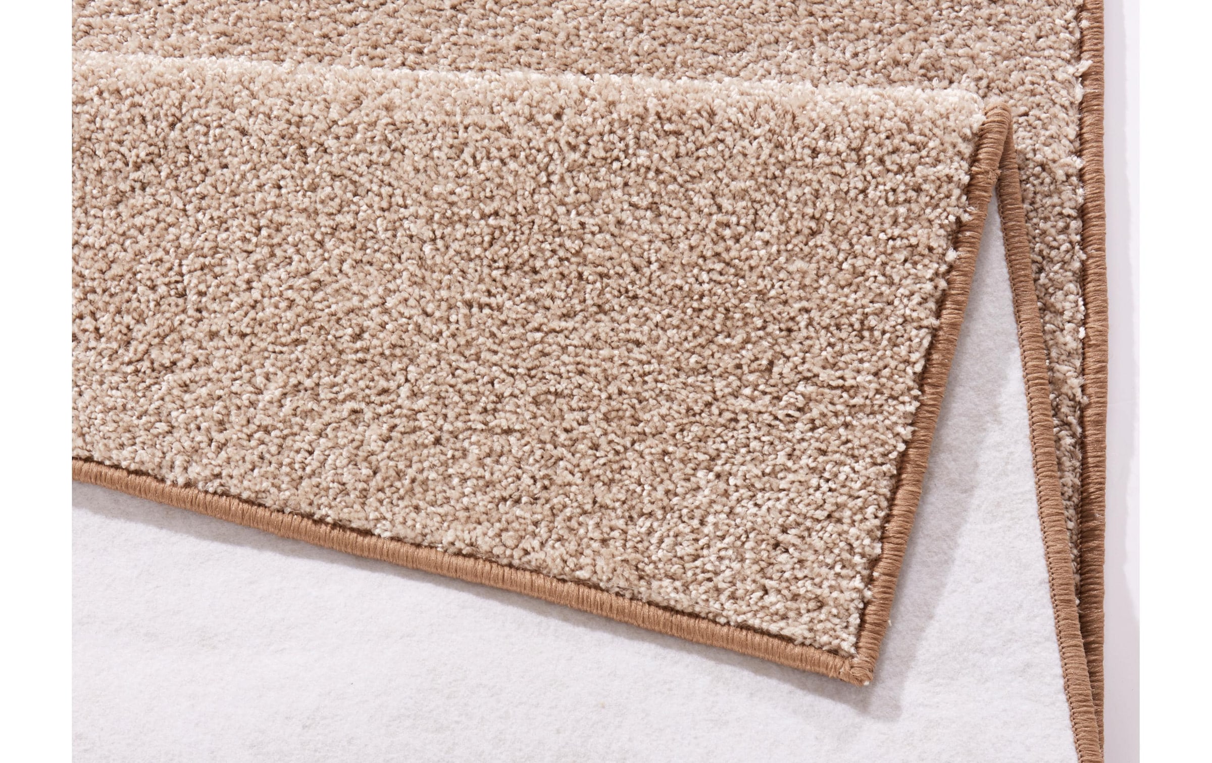 HANSE Home Teppich »Pure 100  Kurzflor« rechteckig 13 mm Höhe Kurzflor, uni, umkettelt, Läufer, Wohnzimmer, Kinderzimmer, Flur