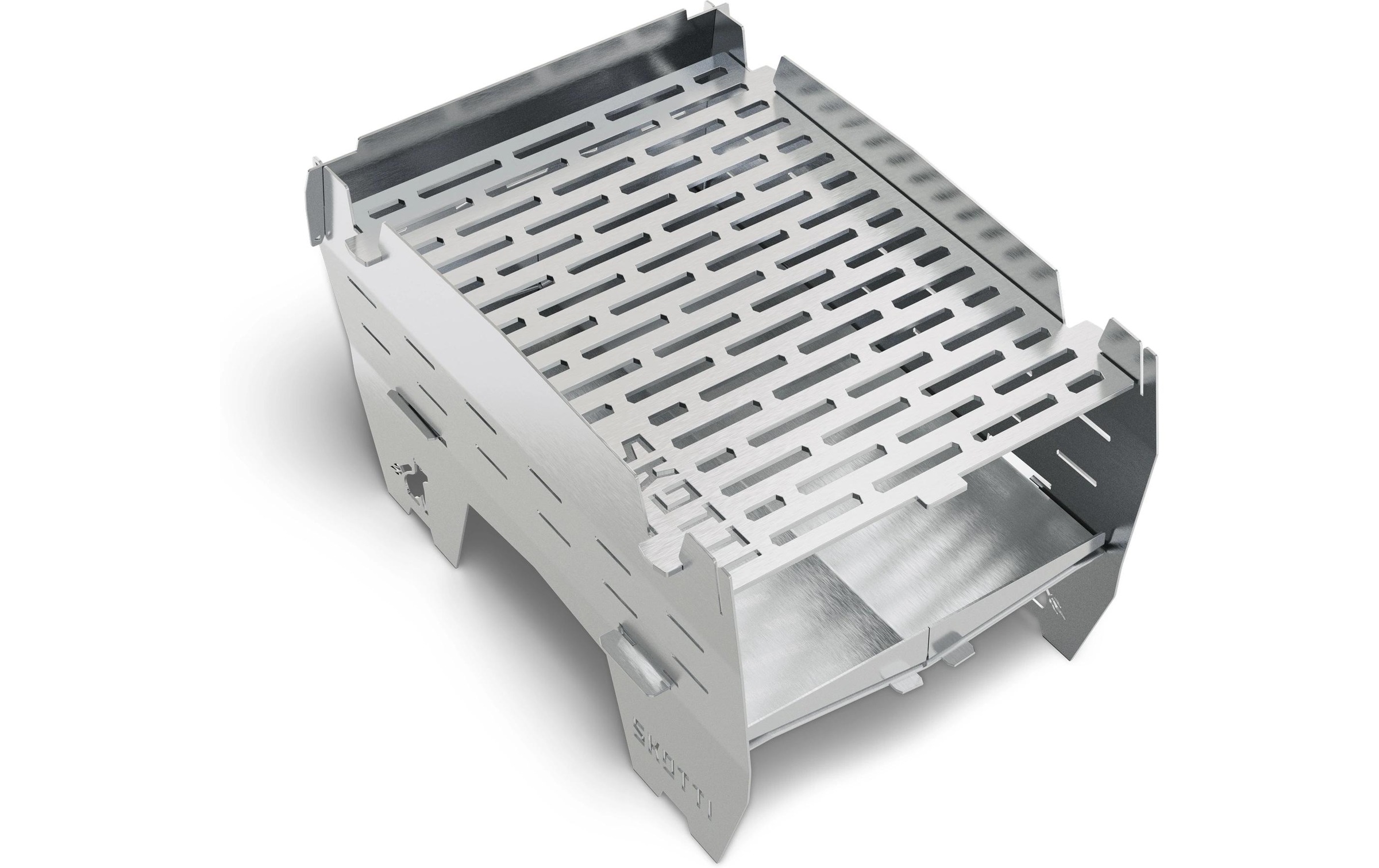   Barbecue à gaz de camping »Skotti Mini« gril pliable ultra-mobile en acier inoxydable pour camping et outdoor