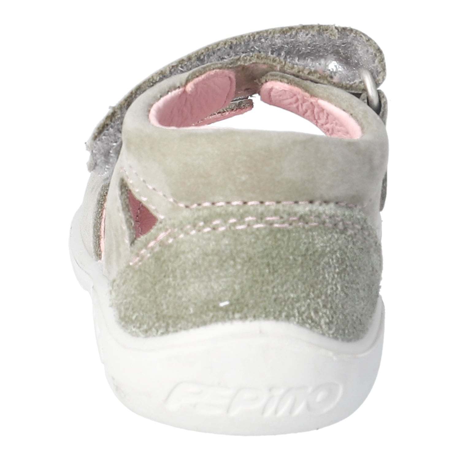 PEPINO by RICOSTA Lauflernschuh »Mimi WMS: mittel«  Sandalette mit Klett und Stickerei, Grössenschablone zum Download