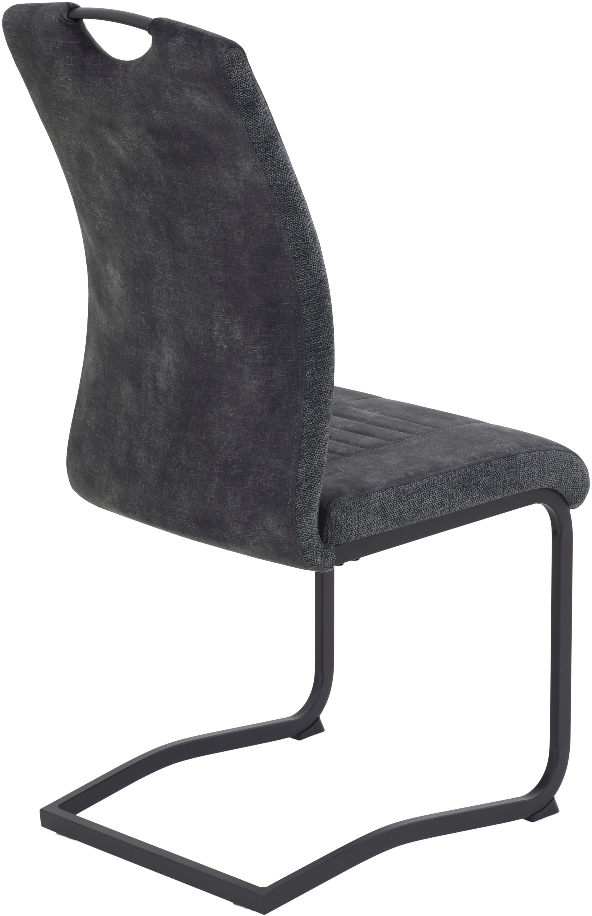 HELA Chaise cantilever »RIGA« (Ensemble) 4 cuisFreischwinger,Vierkantrohrgestell,mit Griff,Stoffkombination