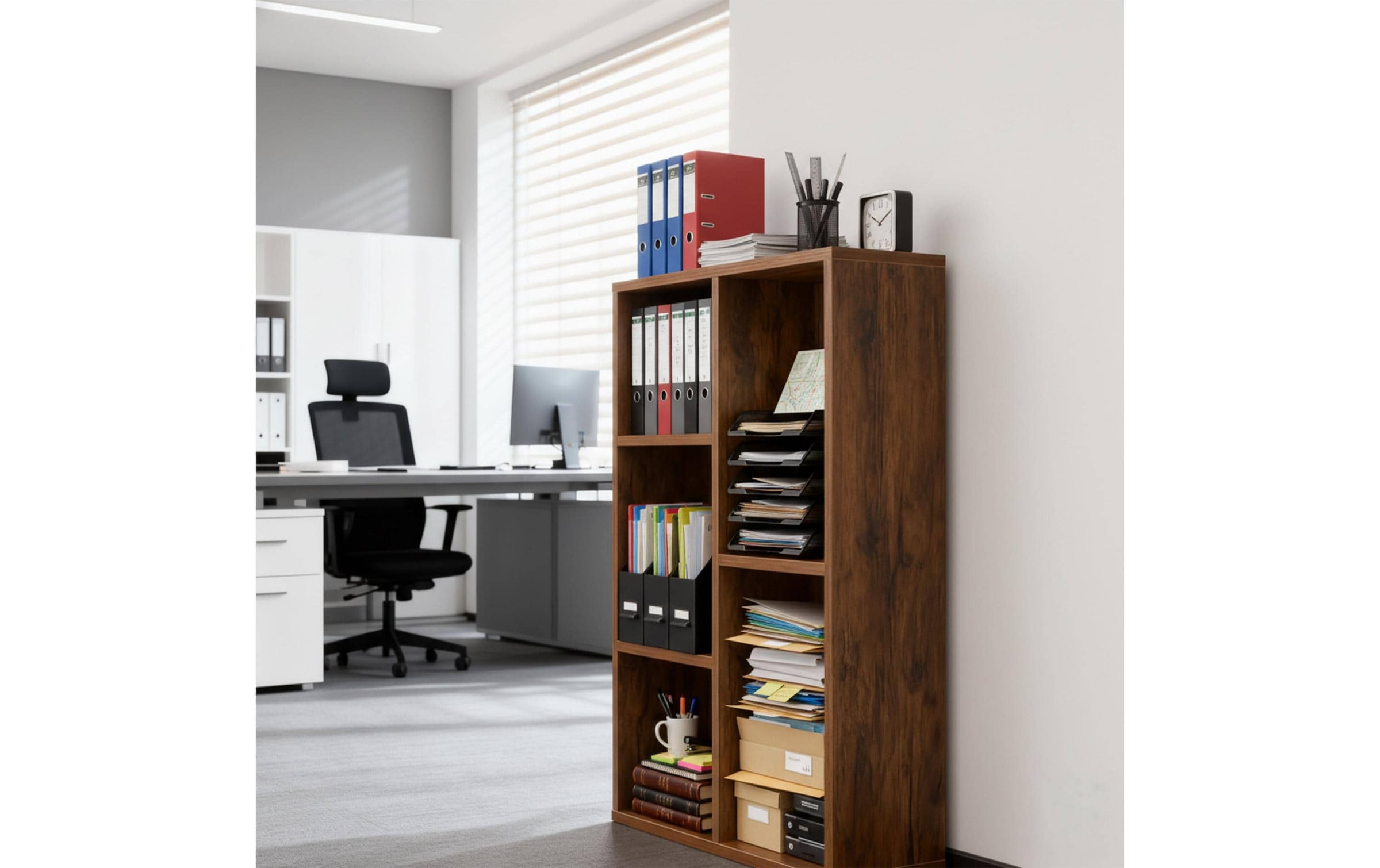 relaxdays Regal »in Holzoptik 80 x 50 x 24 cm«