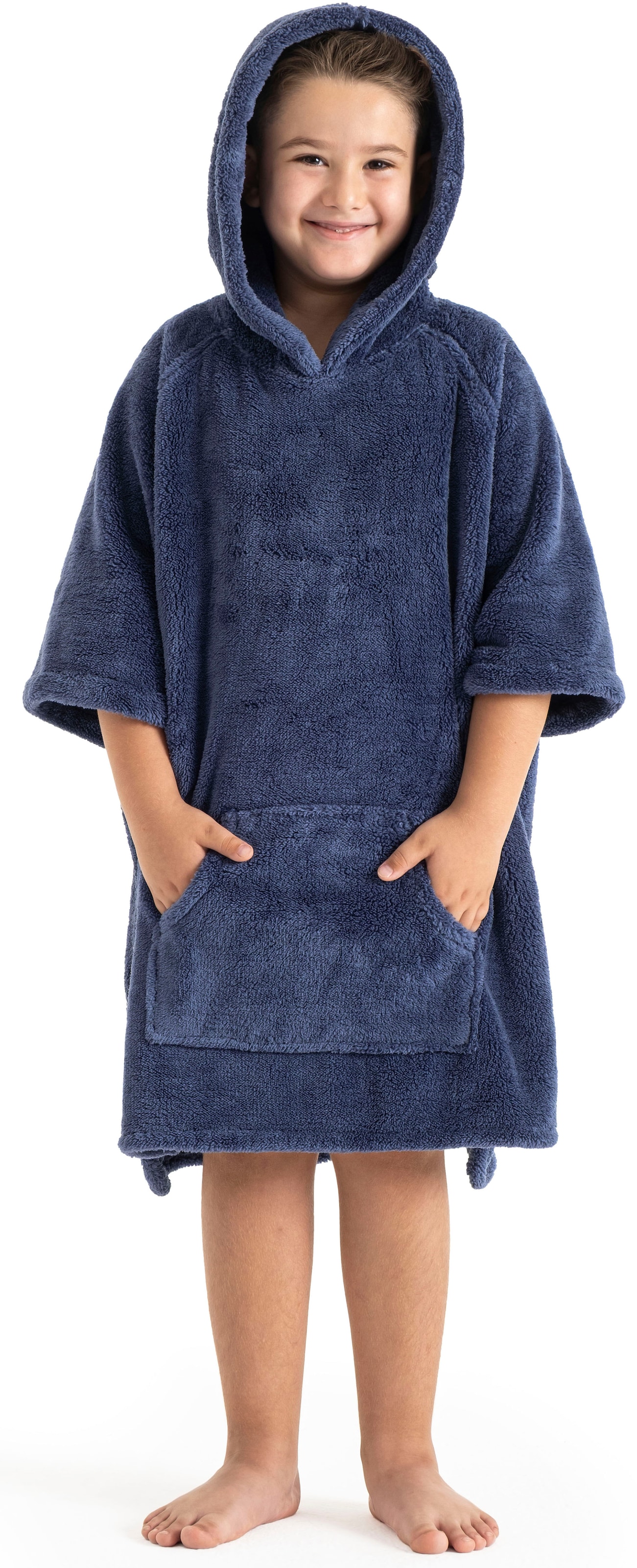 GOODproduct Badeponcho »Lillou, für Kinder, ideal für Urlaub oder im Schwimmbad« 1 Stk. weich und kuschelig, Fleece, plüsch, Surfponcho