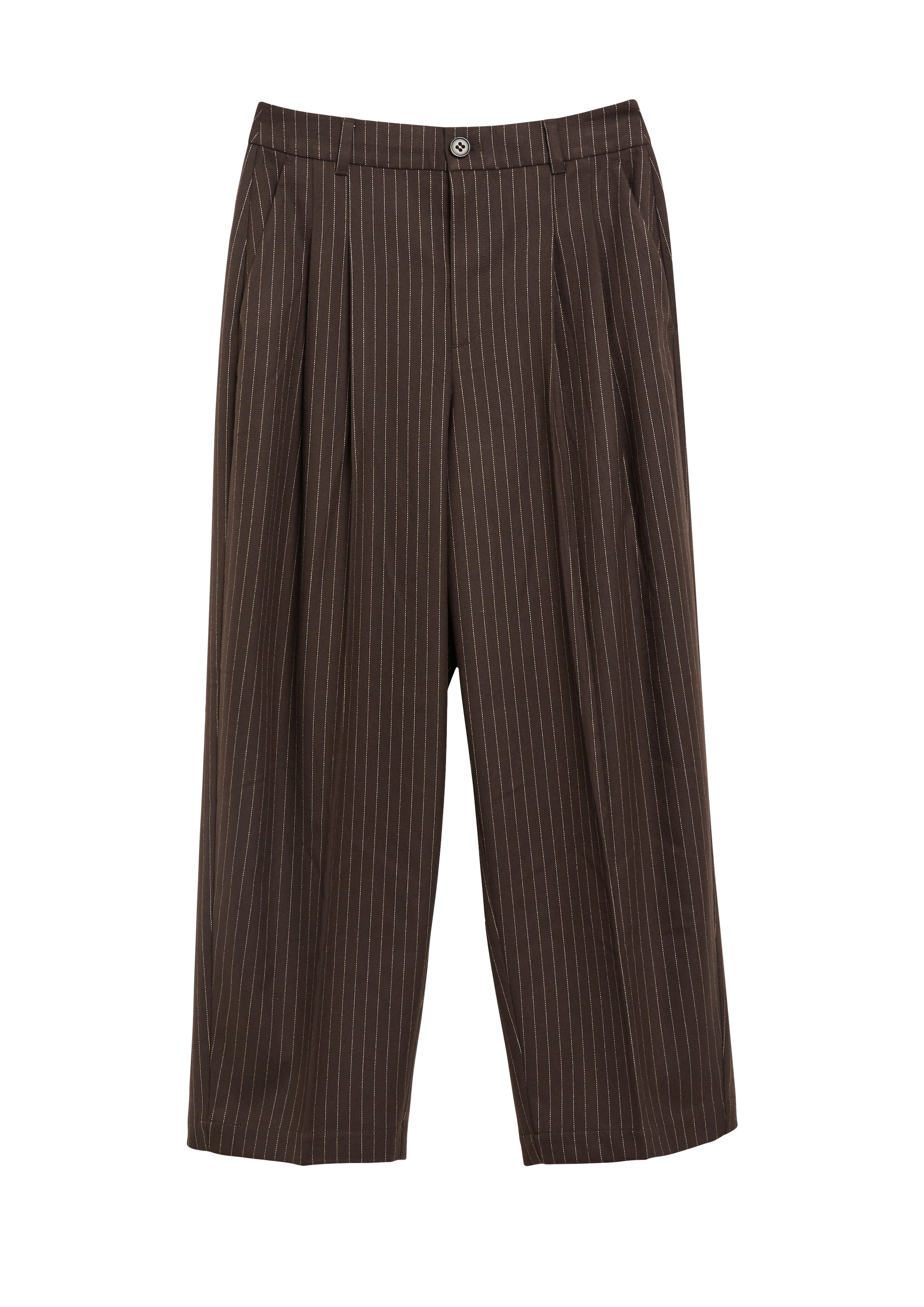 s.Oliver Pantalon à pinces  mit feinen Streifen / Viskose-Strretch