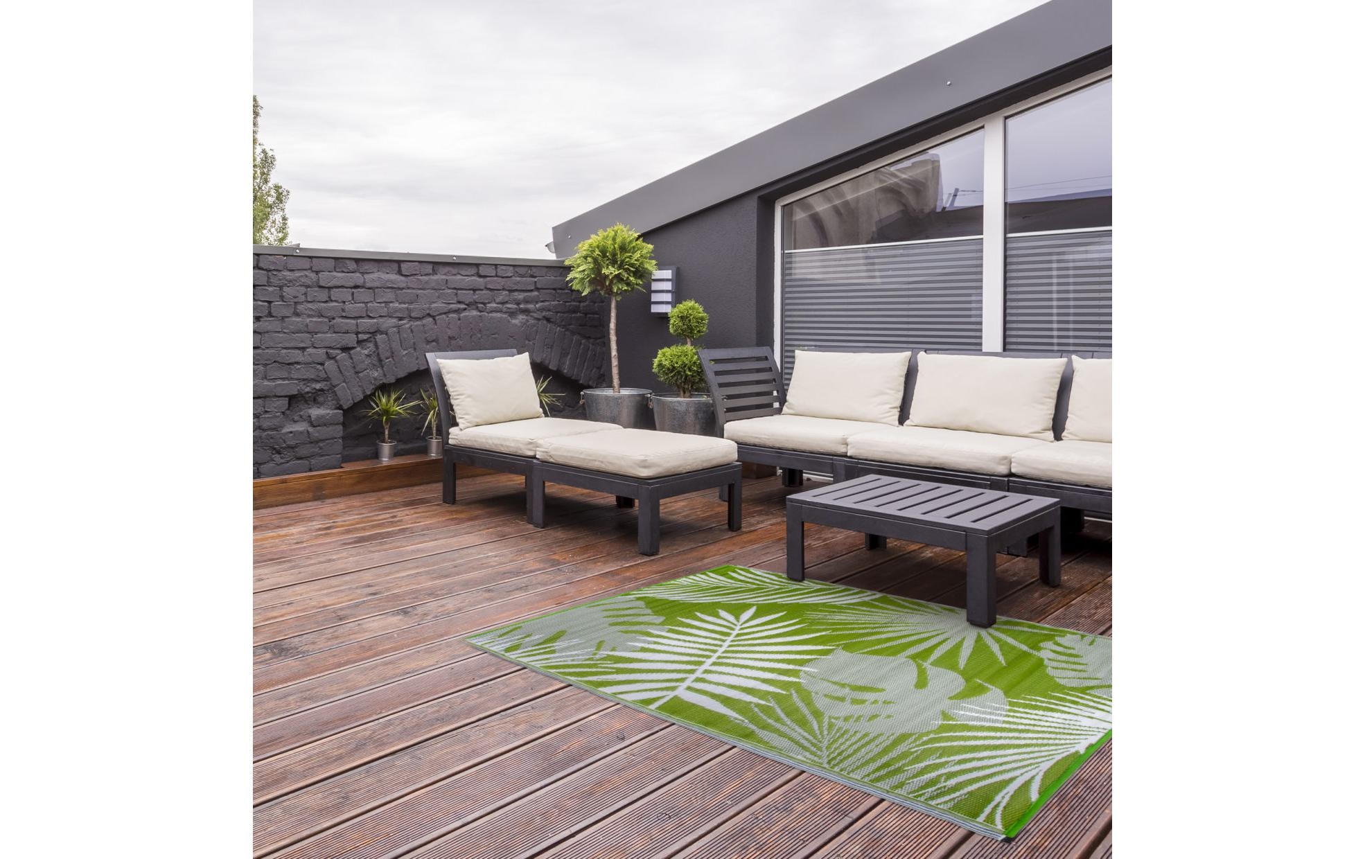 esschert design Teppich »Dschungelbl« rechteckig