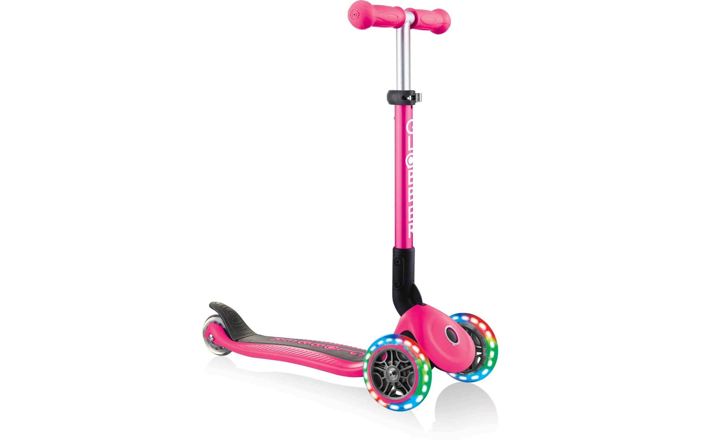 Globber Scooter »JUNIOR FOLDABLE LIGHTS, mit Leuchtrollen«