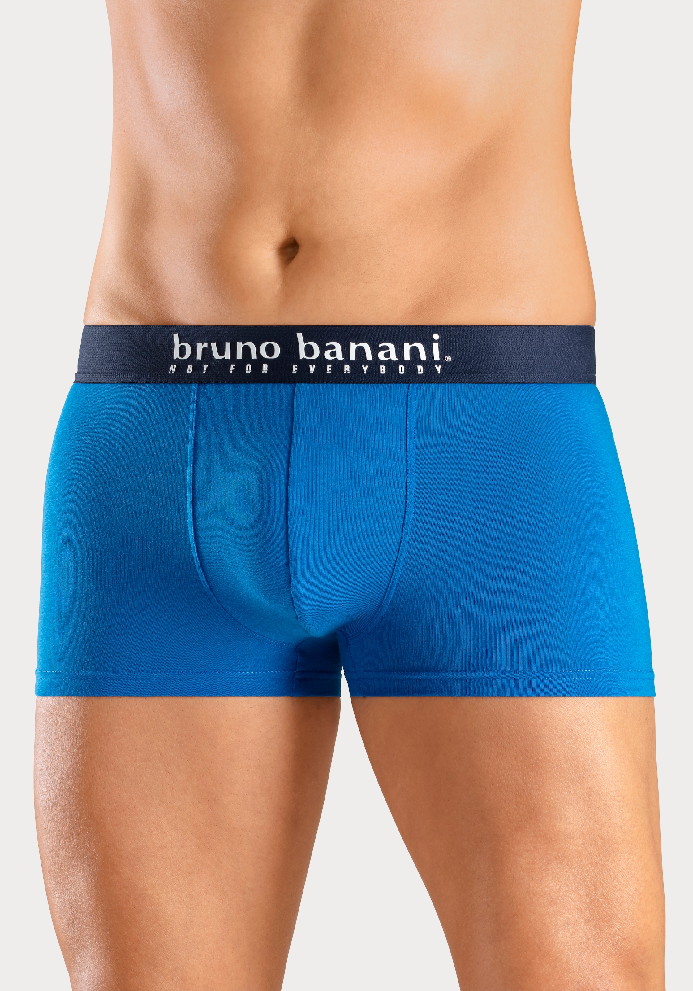 Bruno Banani Boxer »Boxershorts für Herren« Packung, 4er-Pack, 4 cuis mit Palmendruck und unifarben aus Baumwollmischung