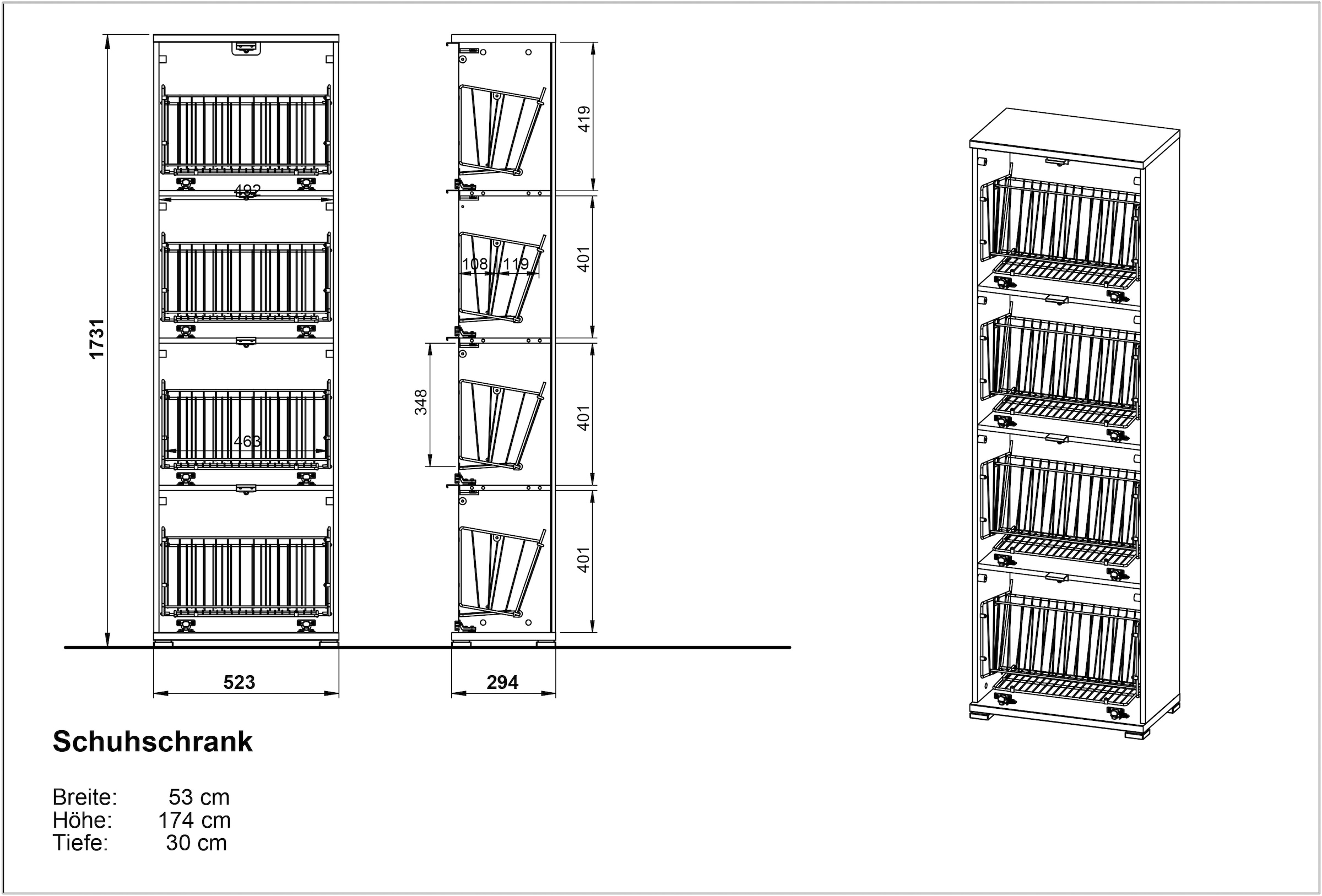 GERMANIA Schuhschrank »COLORADO«