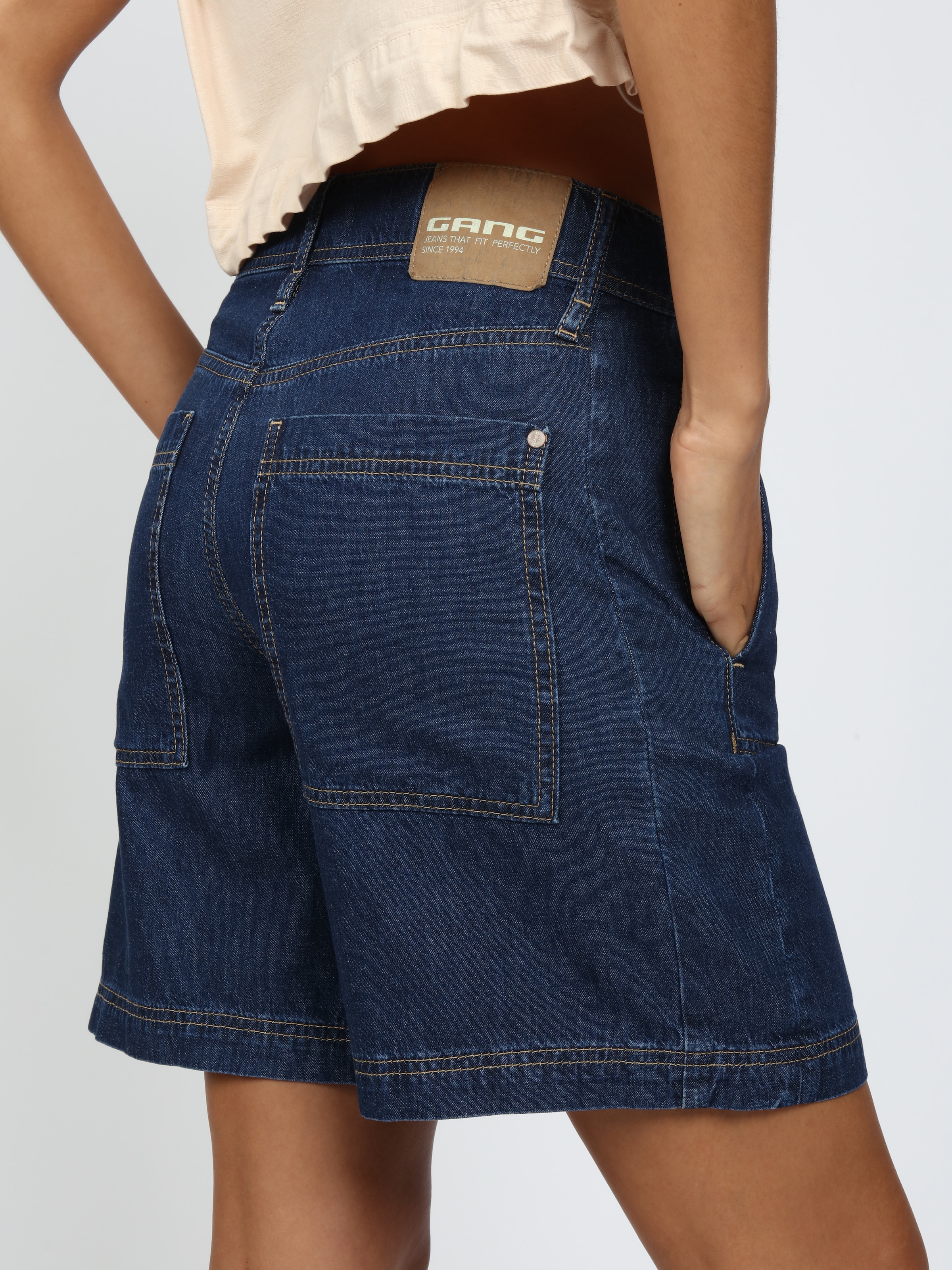 GANG Short en jean »94PALOMA SHORTS« Light Denim, coupe large