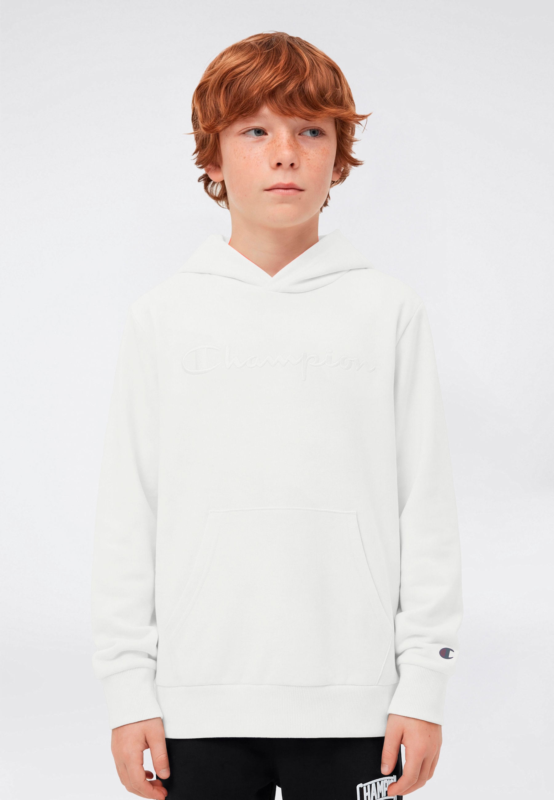 Champion Kapuzensweatshirt »ICONS TONAL Hoodie with Large Logo«, für Kinder, mit Kapuze, sportlicher Stil
