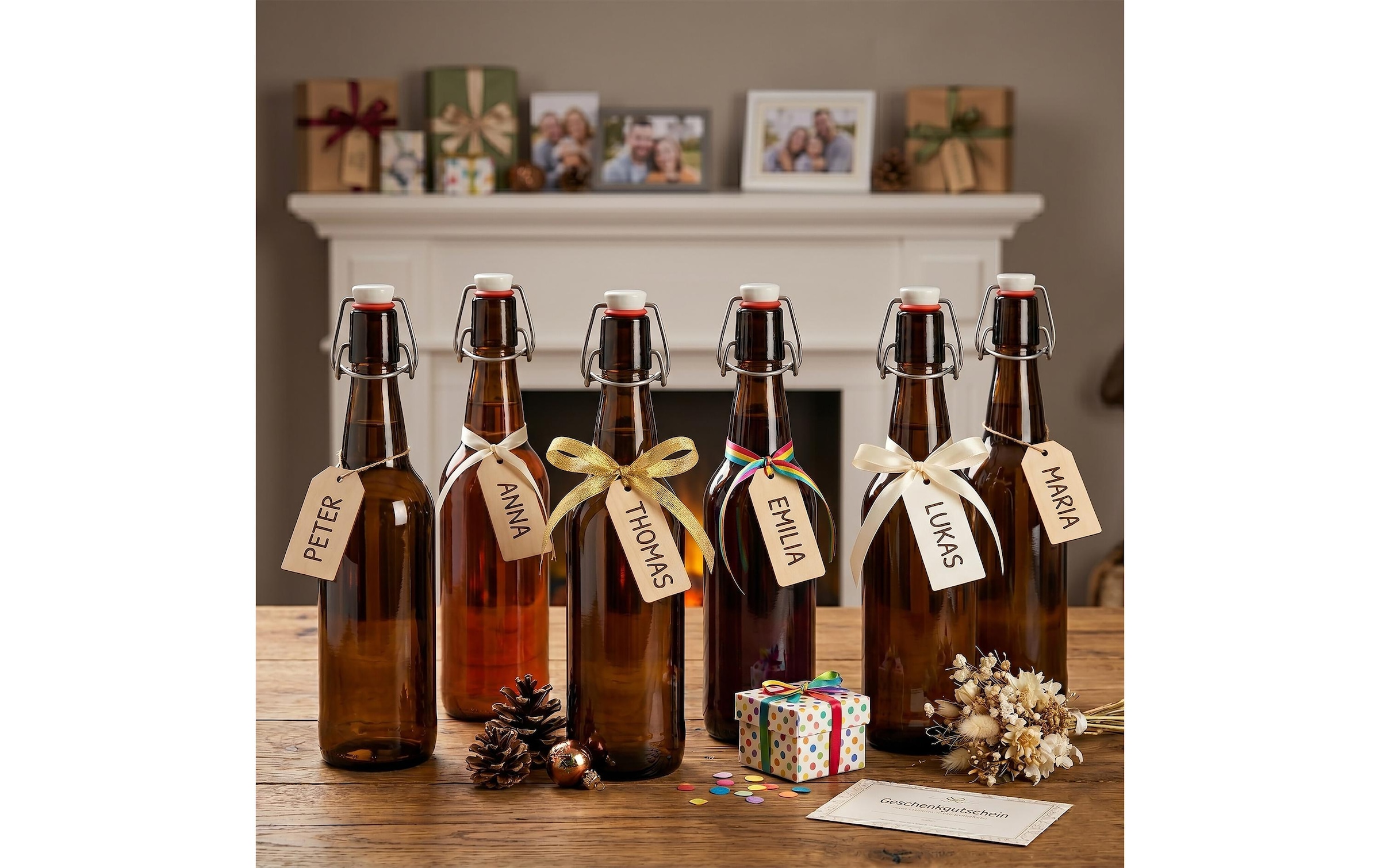 relaxdays Gourde »500 ml, 6 Stück«