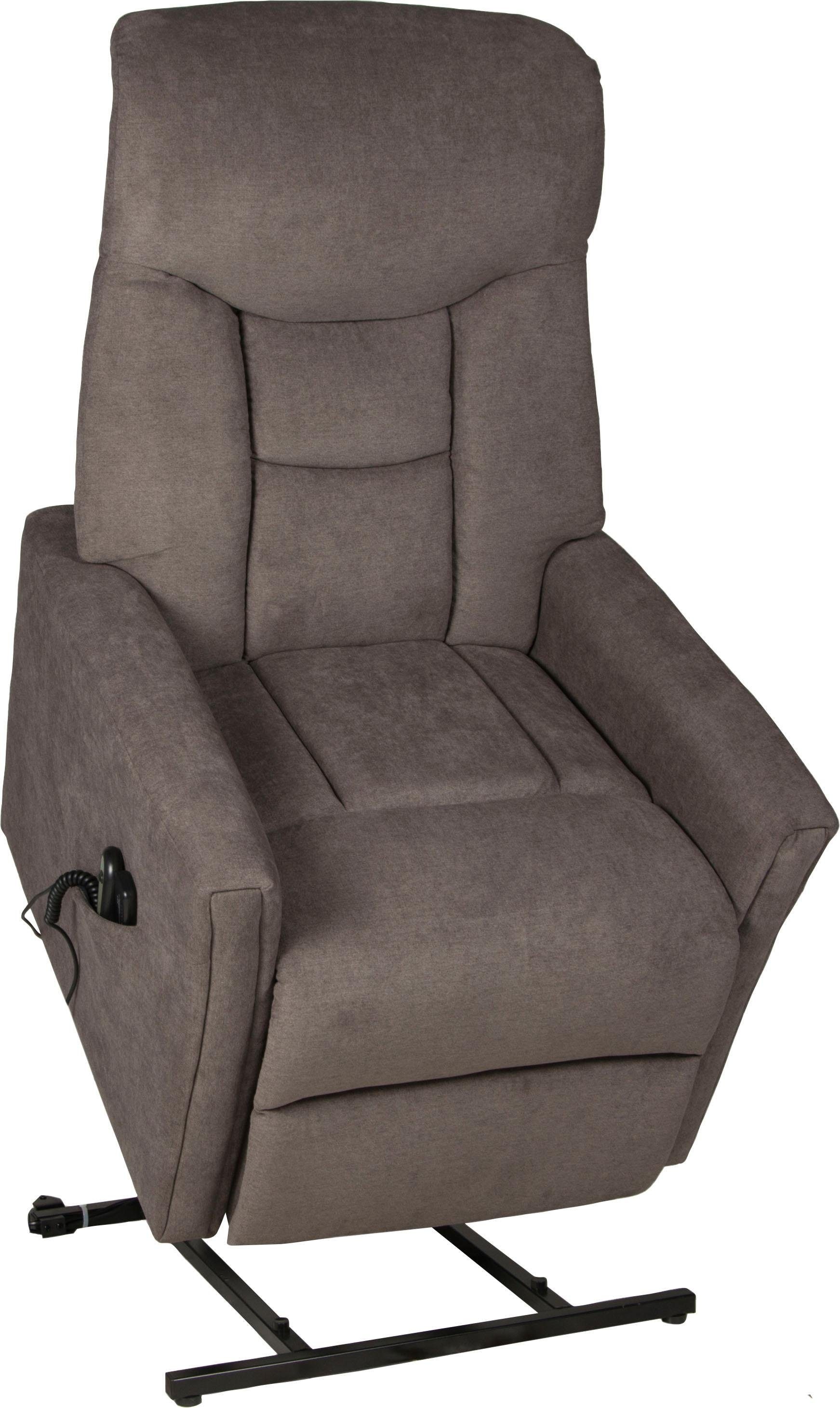 Duo Collection Massagesessel »Cadillac mit Massagefunktion, elektrischer Aufstehhilfe« Relaxfunktion und Taschenfederkern mit Stahlwellenunterfederung