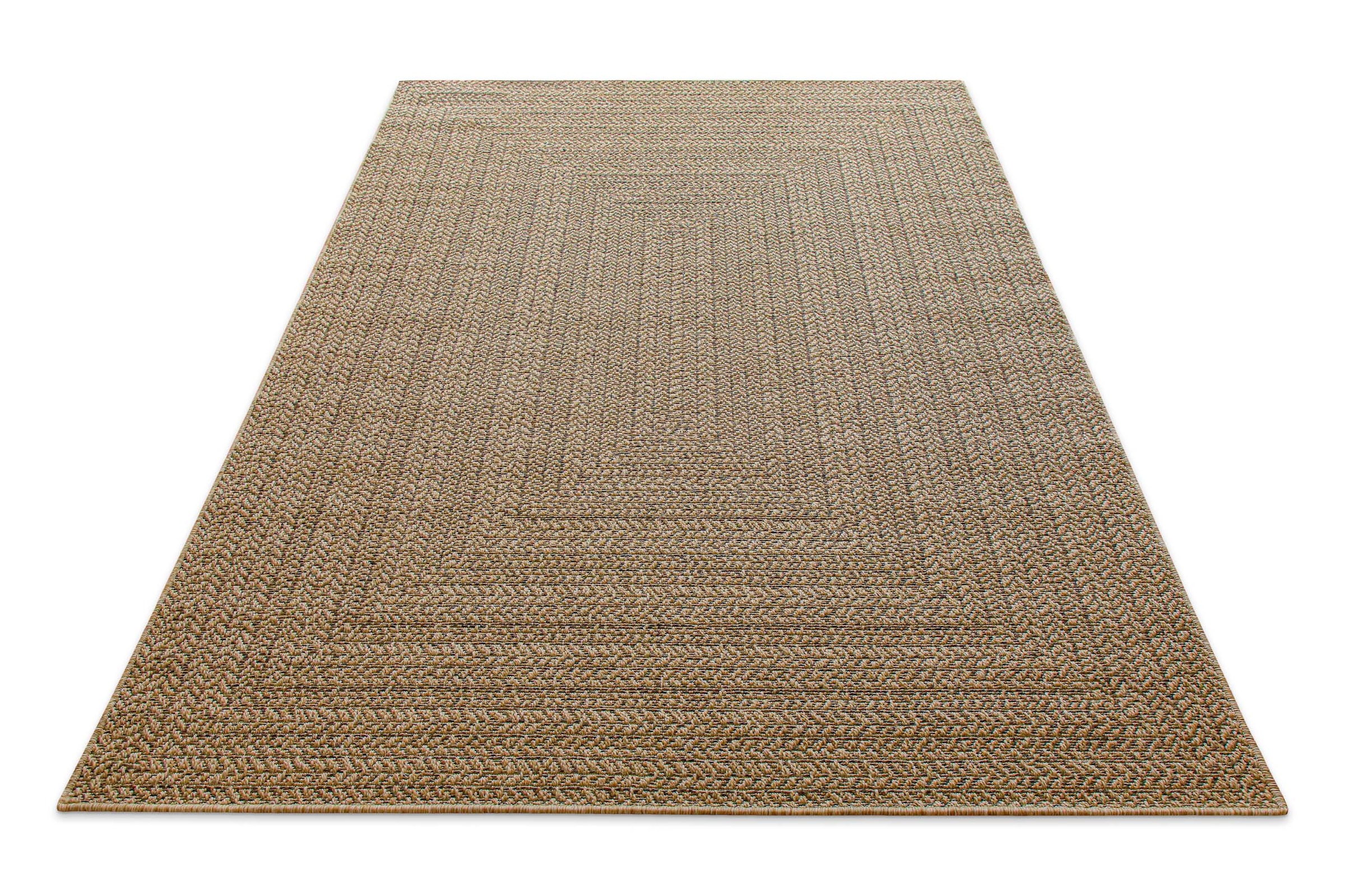 Wecon home Tapis »Layo« Rectangulaire 6 mm Höhe Flachgewebe, wetterfest, geometrisches Design, In- & Outdoor Teppich