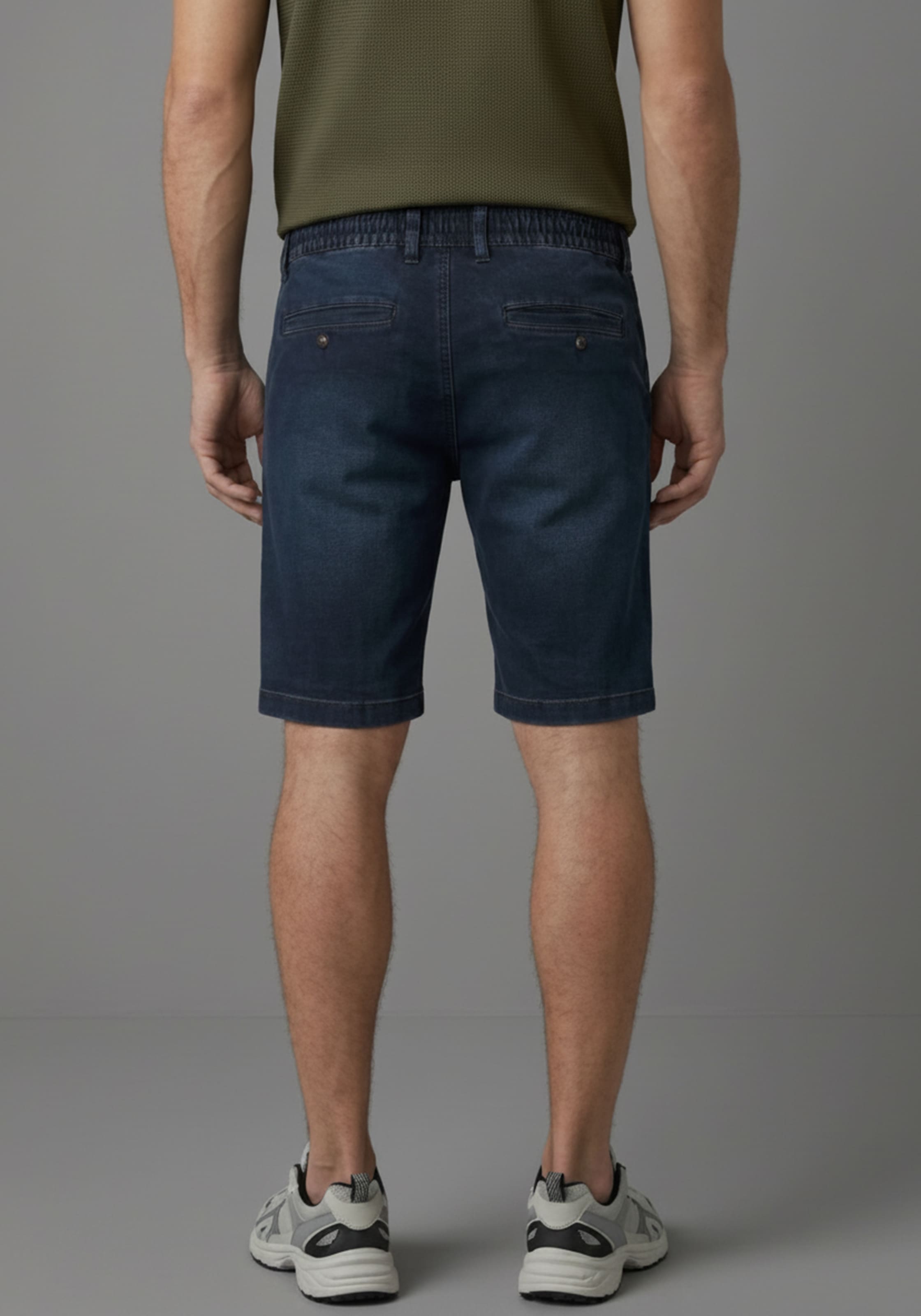 Arizona Bermuda en jean jogging Regular Fit, gerades Bein, niedrige Leibhöhe, mit Kordelzug