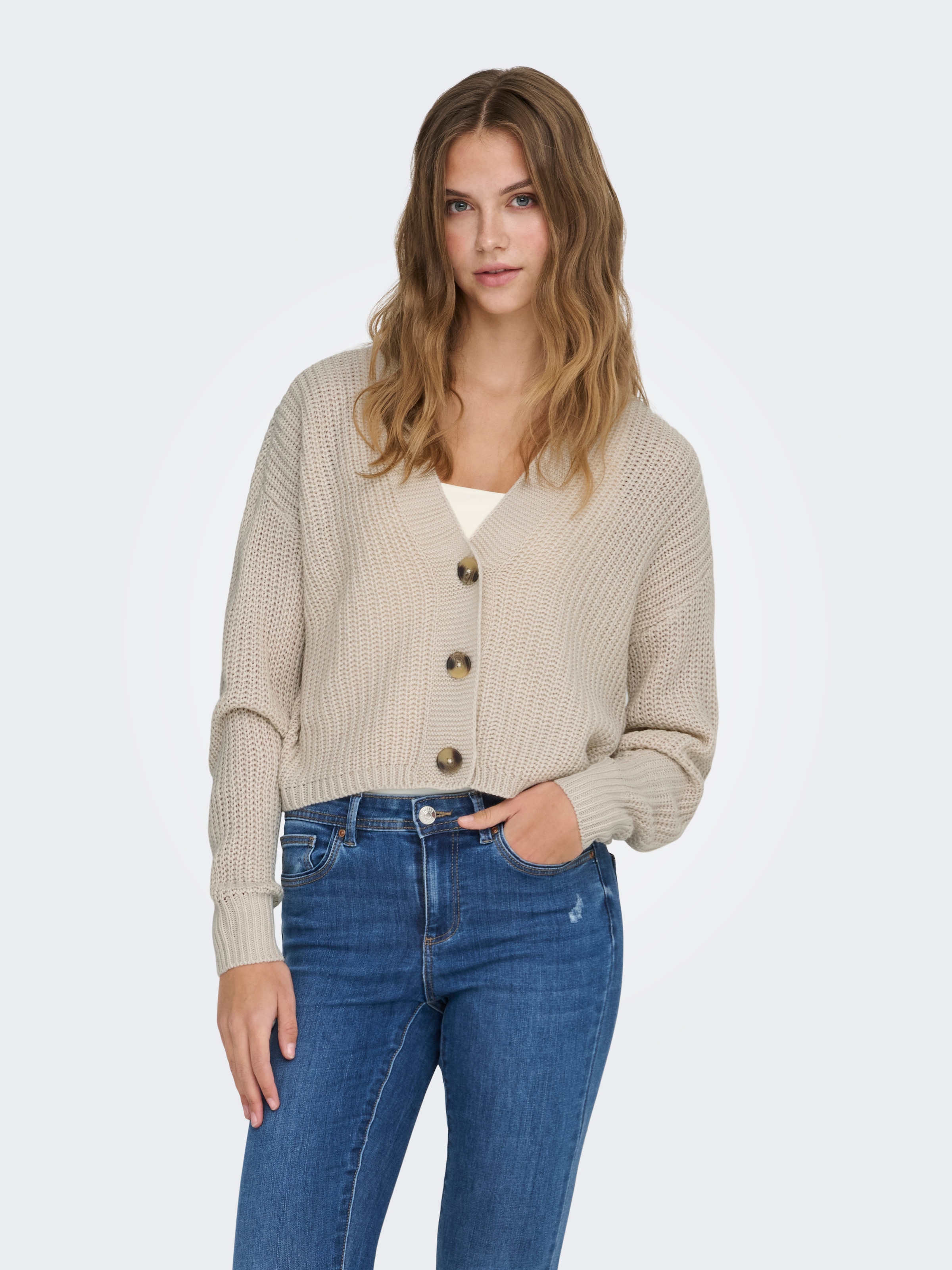ONLY Veste en tricot »ONLCAROL NICE L/S CARDIGAN KNT NOOS« fibre synthétique, coupe régulière