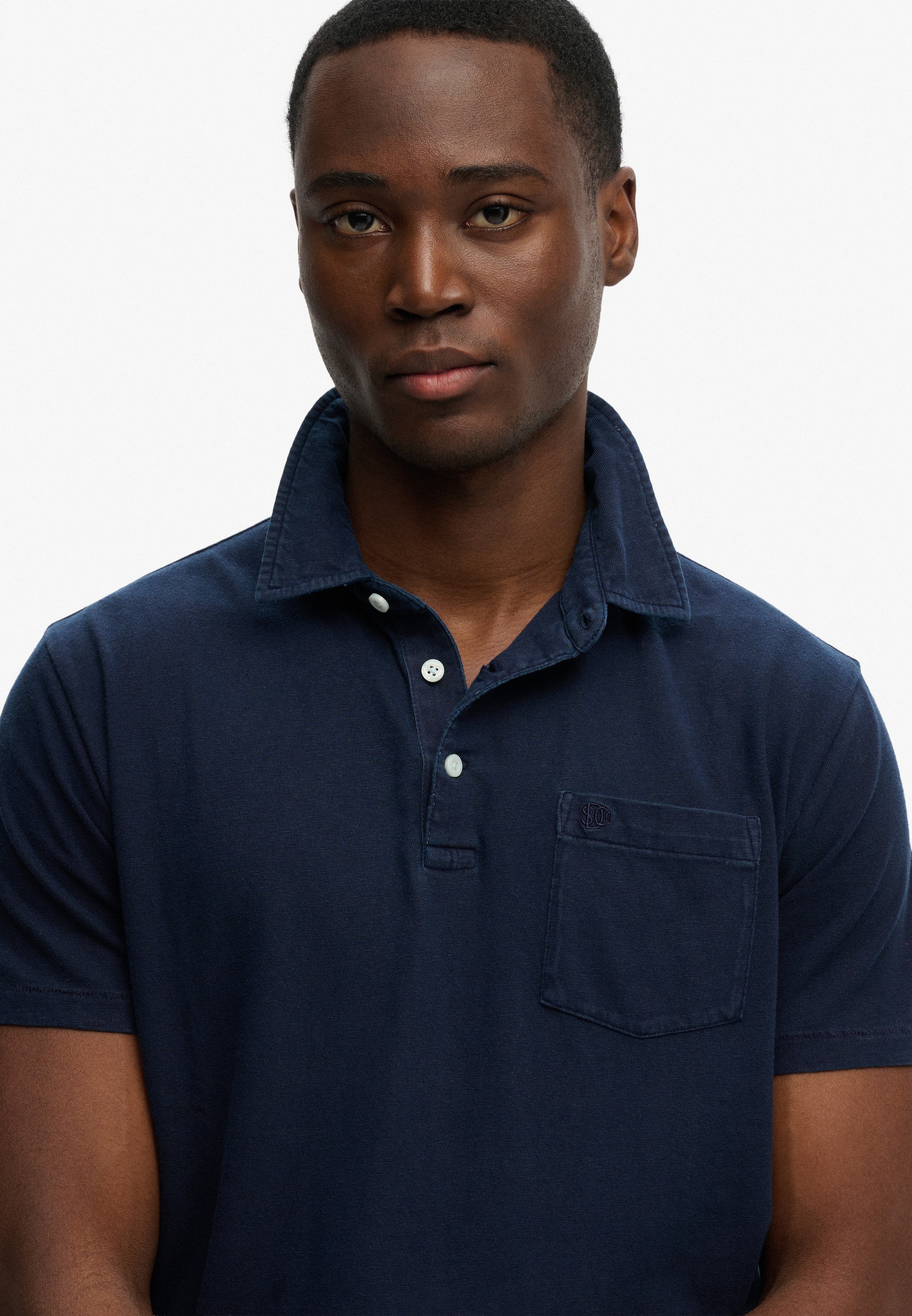 Superdry Polo »CLASSIC COTTON LINEN POLO« en superbe mélange coton-lin