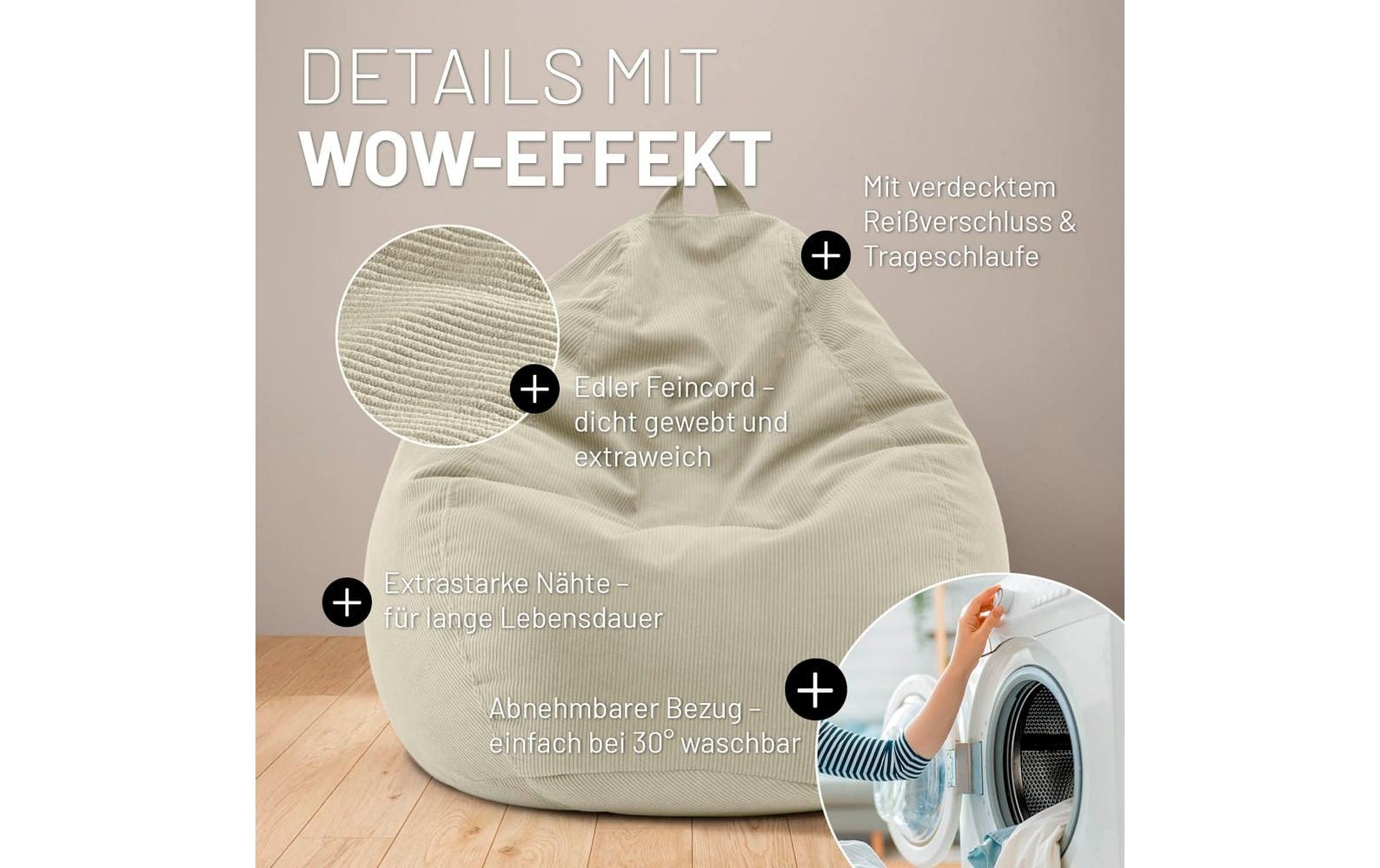 Lumaland Sitzsack »120 l Comfort«