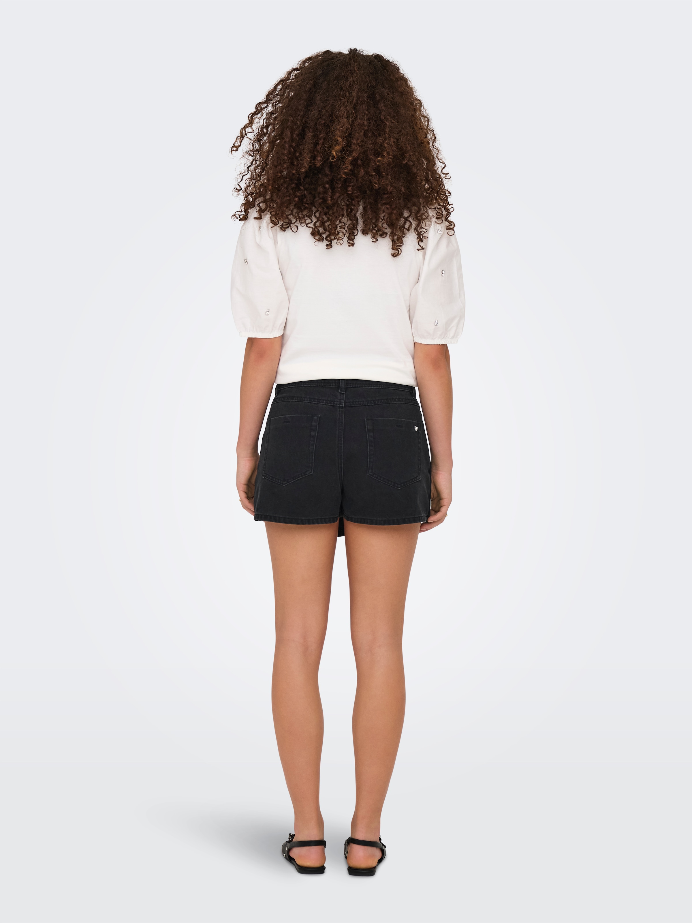 ONLY Short en jean »ONLLESLY REG LB DNM SKORT BJ NOOS« coton, taille normale, jupe-pantalon