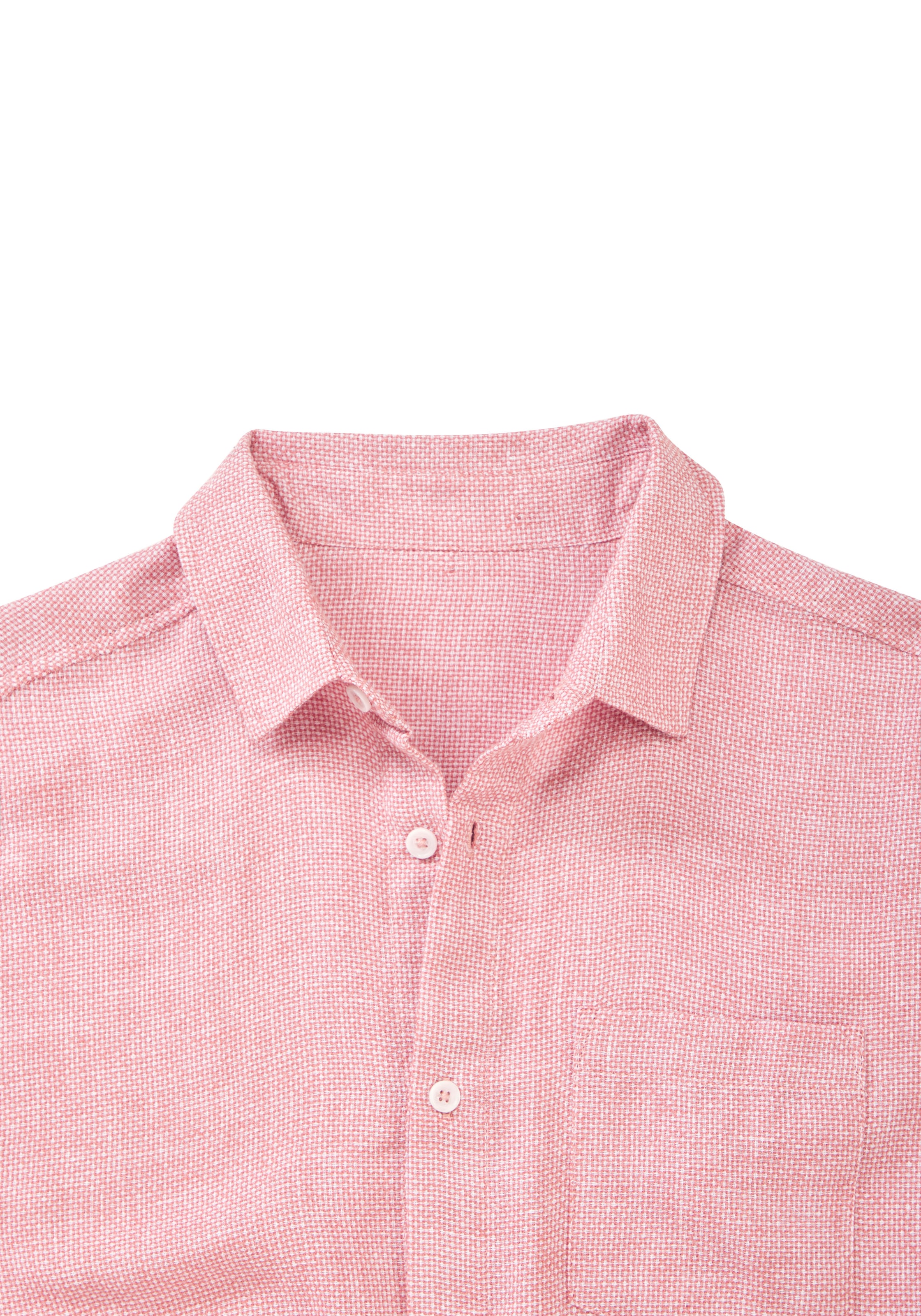 John Devin Leinenhemd », Kurzarmhemd« Luftiges Freizeithemd mit dezentem Muster