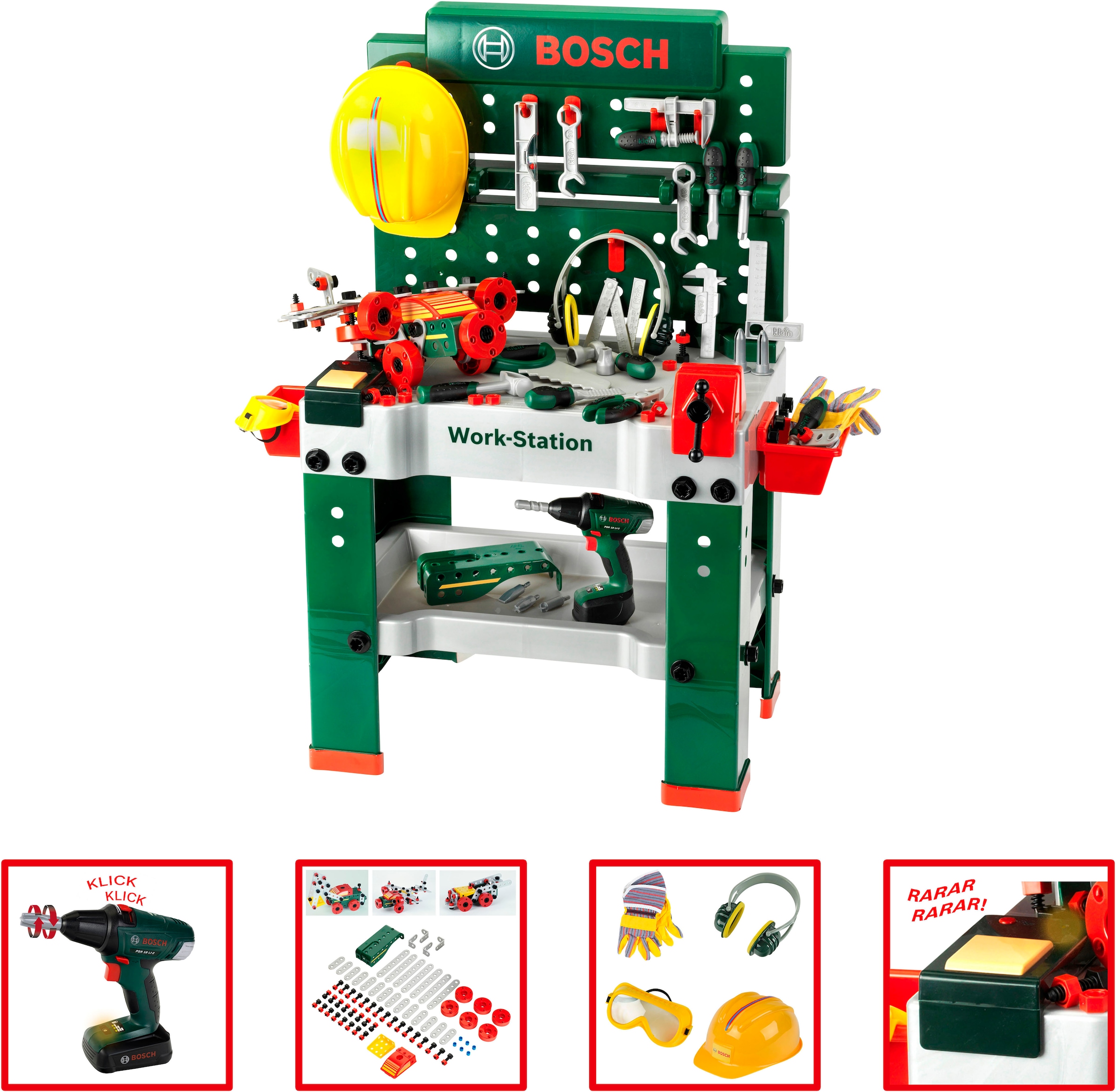 Klein Spielwerkbank »BOSCH Werkbank No.1 2016« mit Sound, Made in Germany