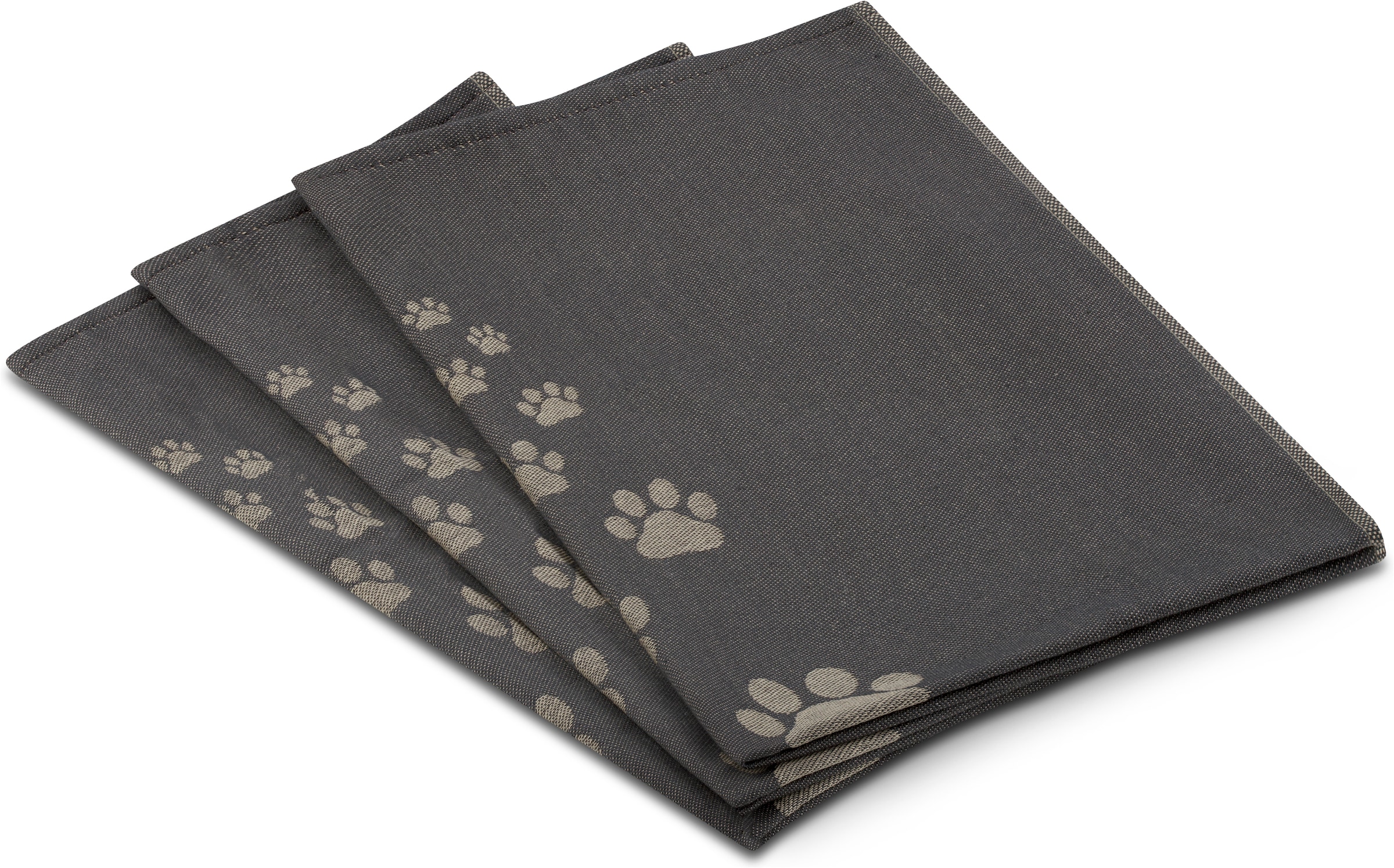 ROSS Chiffon à vaisselle »Hundepfoten 3er-Pack«