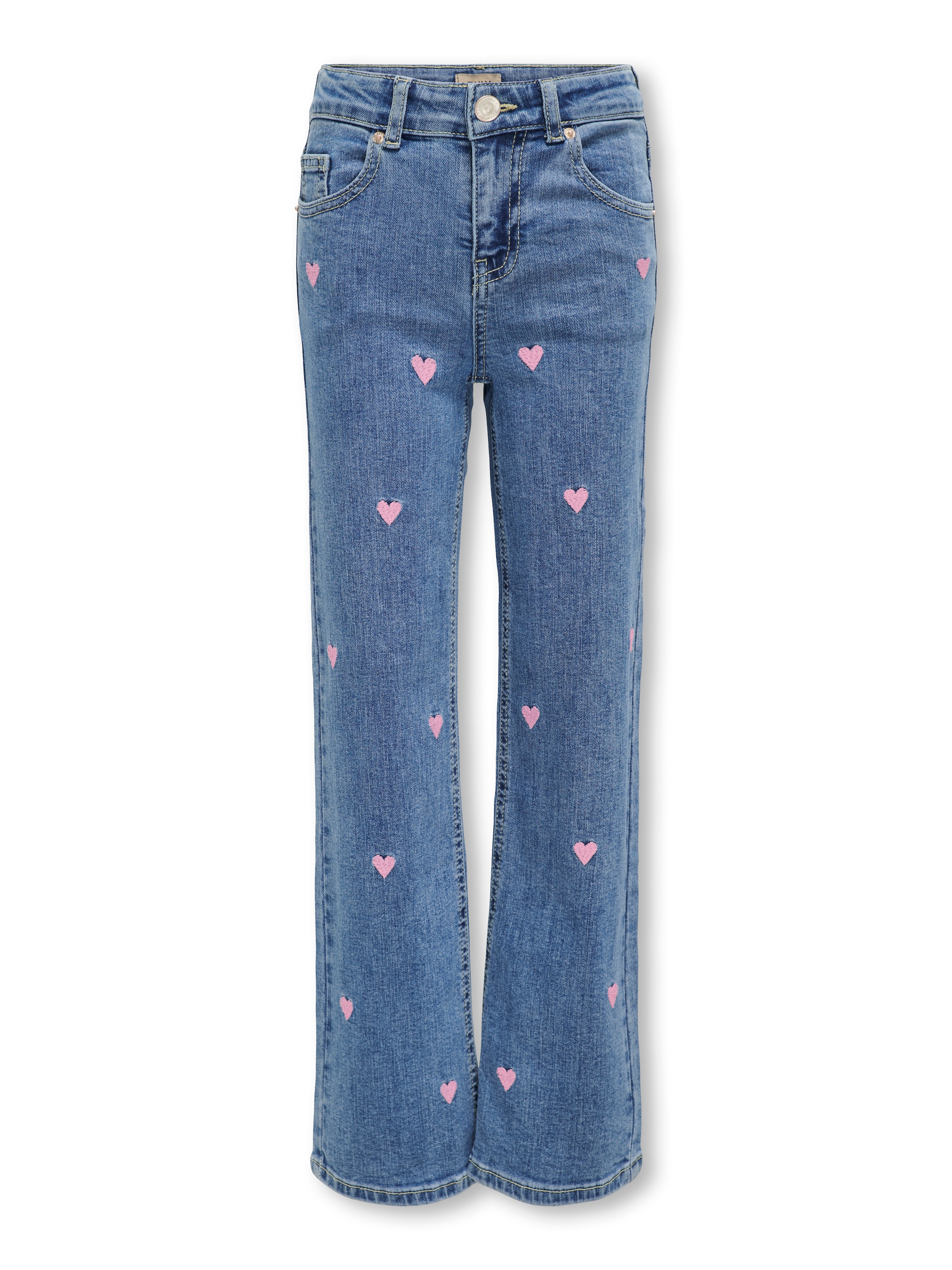 KIDS ONLY Jeans large »KOGJUICY WIDE LEG HEART EMB DNM JEANS«